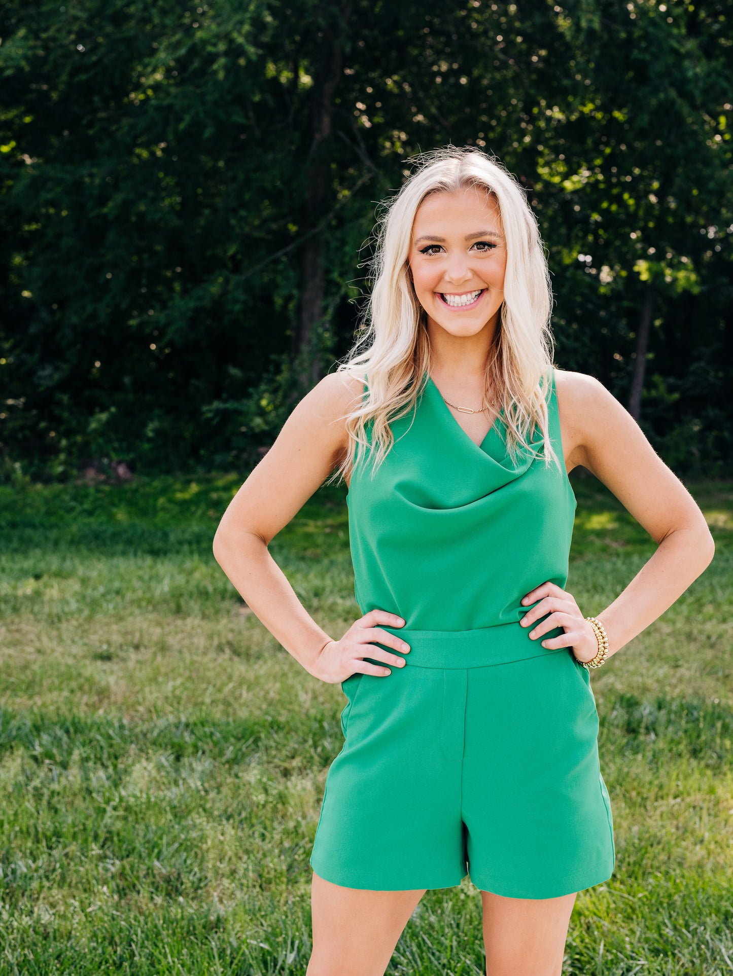 Date with Fate Kelly Green Top
