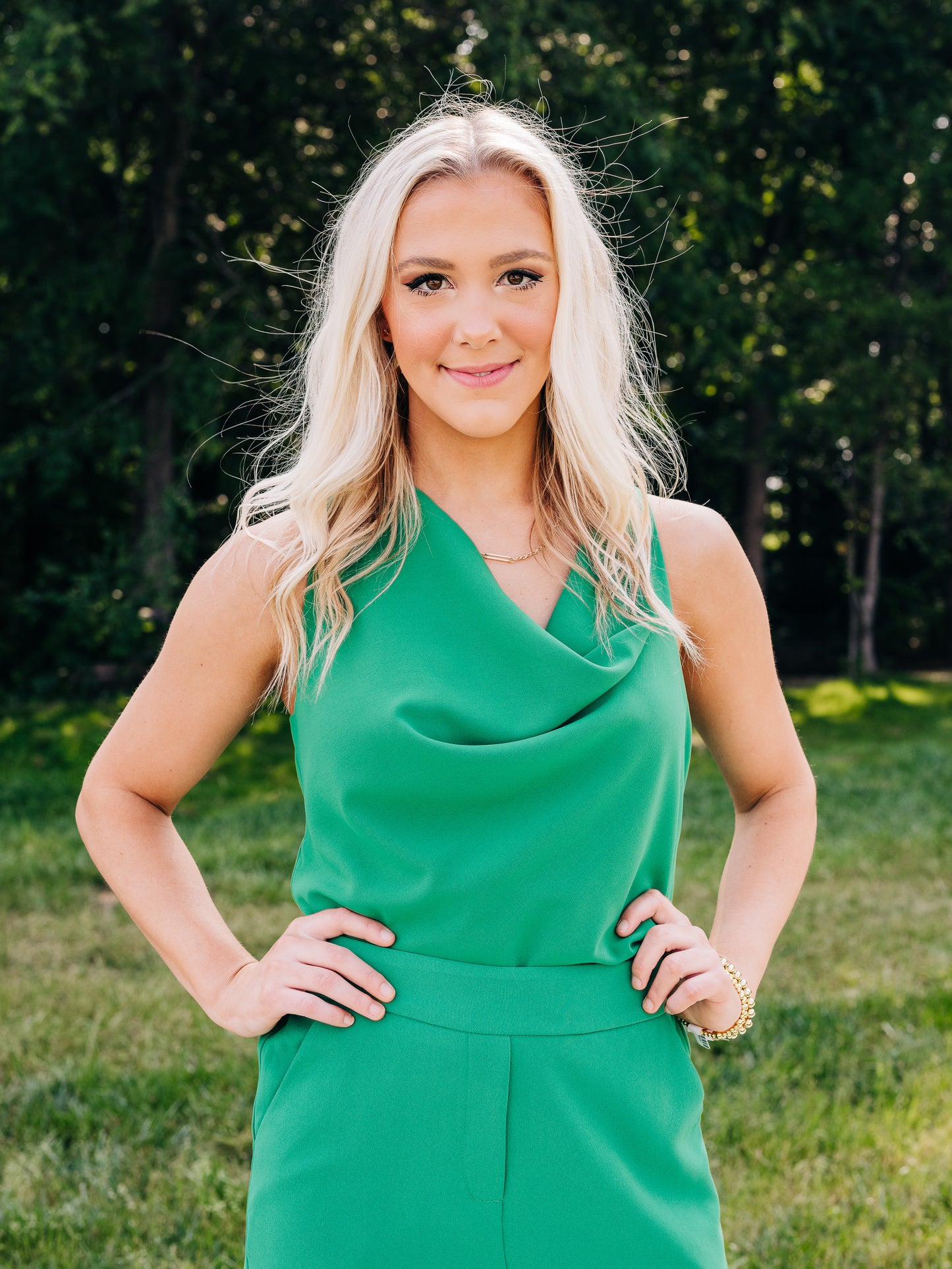 Date with Fate Kelly Green Top