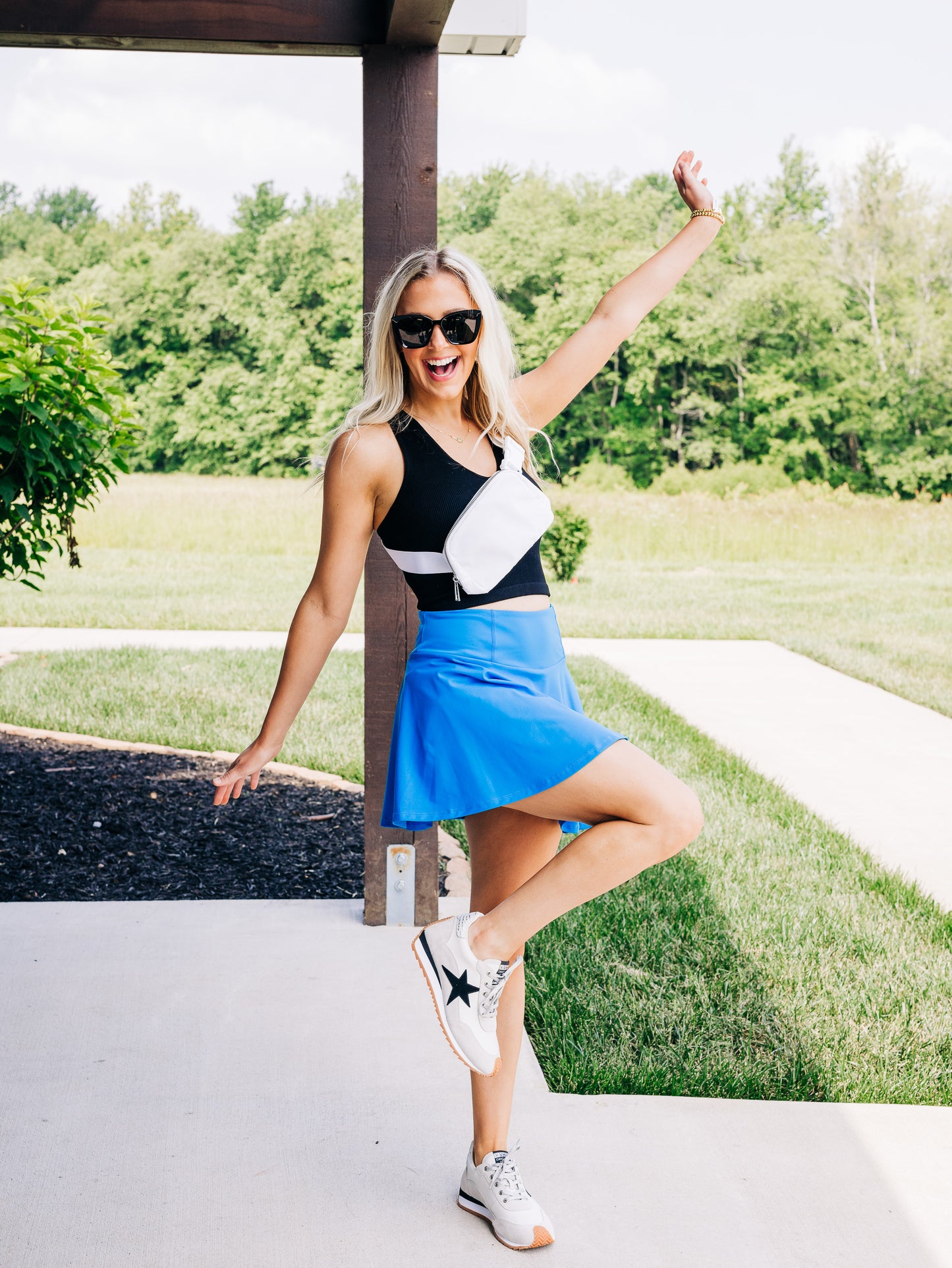 You're Worth It Electric Blue Skort