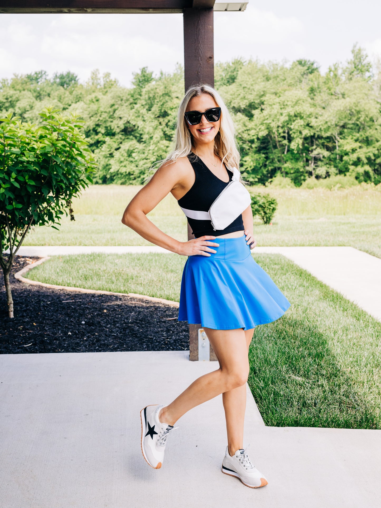 You're Worth It Electric Blue Skort