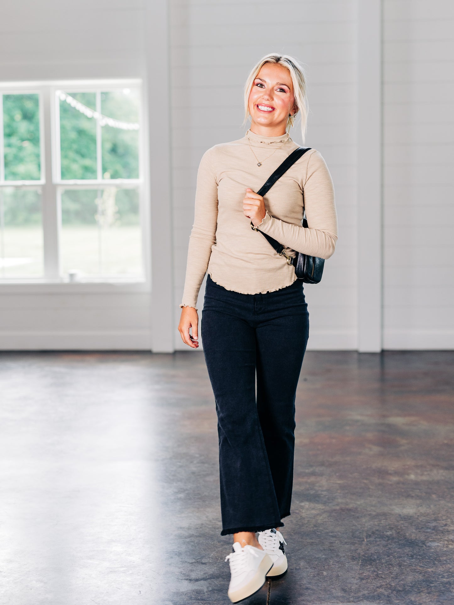 Feel Happiness Taupe Top