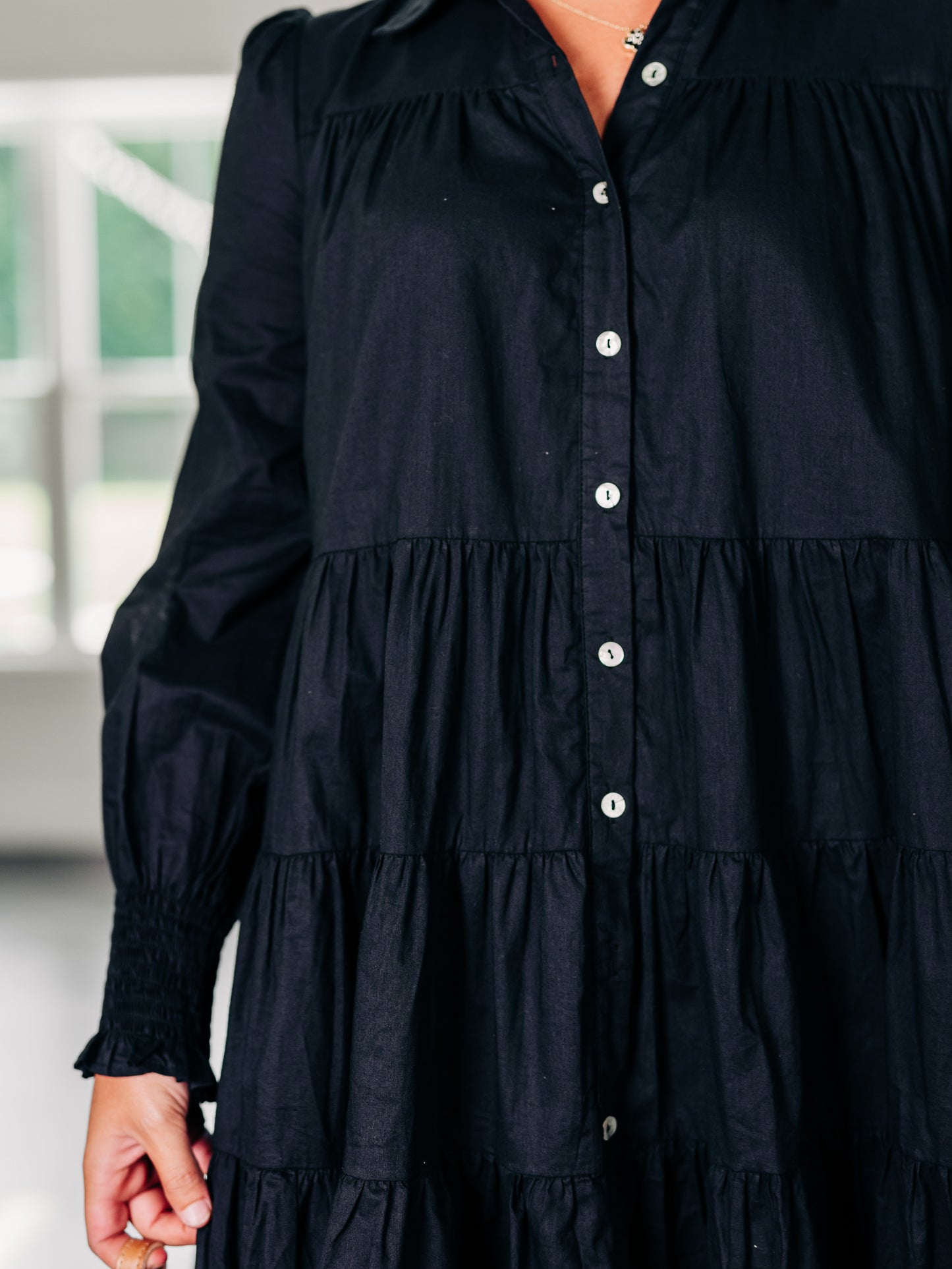 Happiness Is A Habit Black Dress
