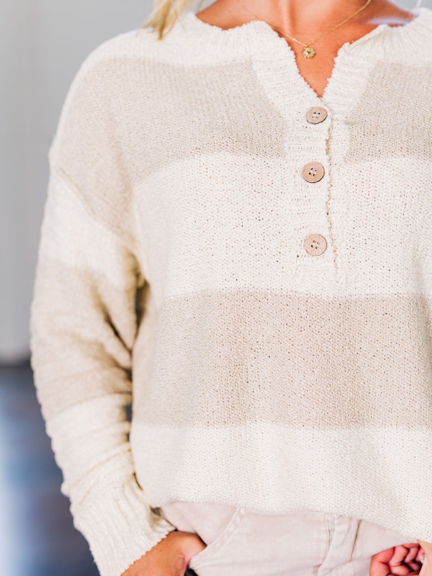 What A Day Cream/Natural Sweater