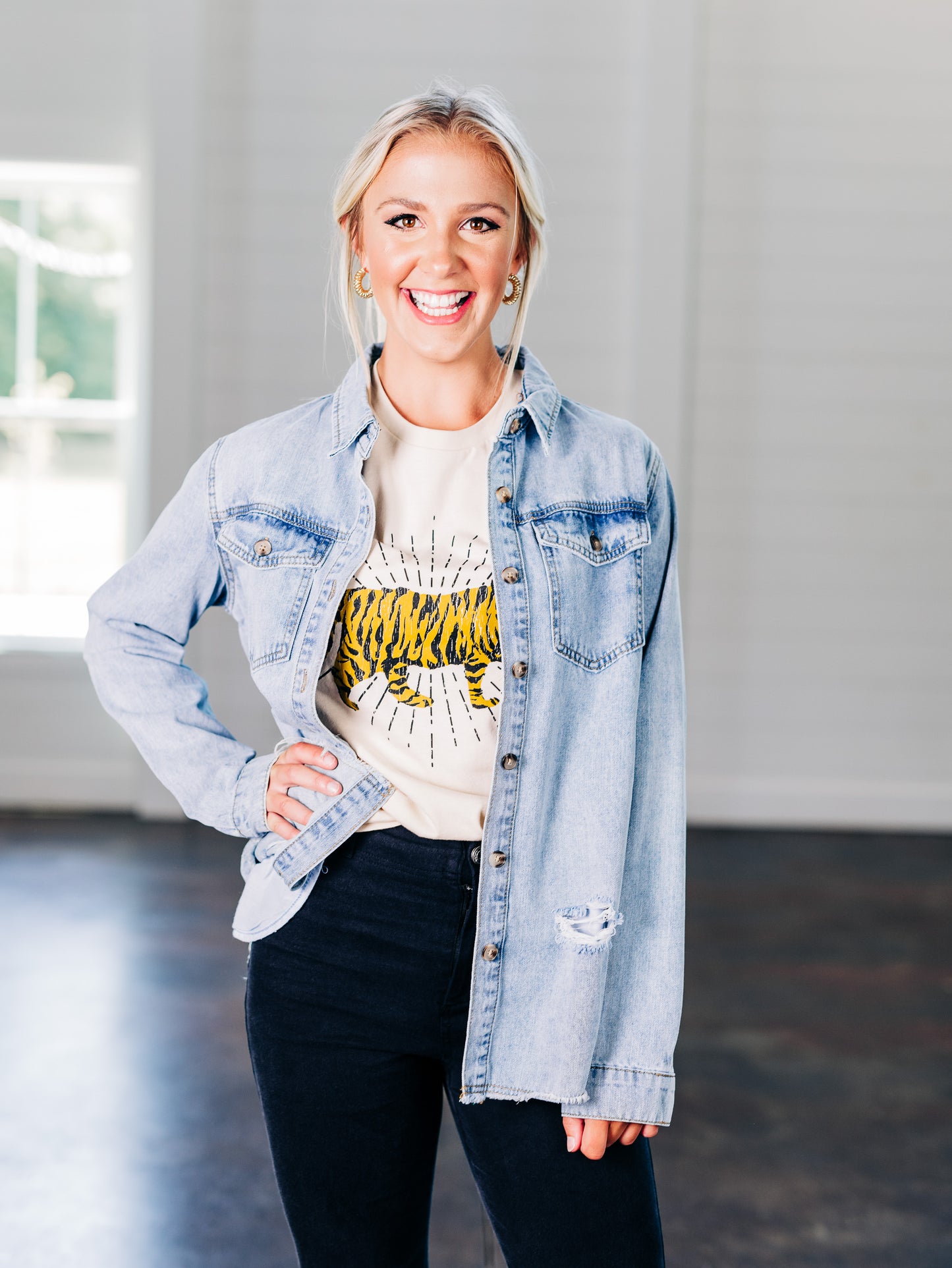 Always My Favorite Denim Shacket