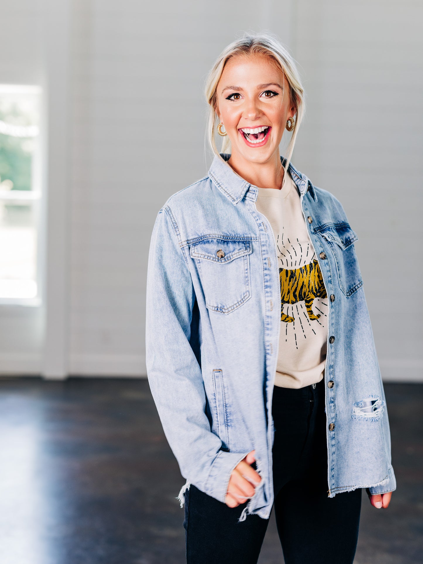 Always My Favorite Denim Shacket
