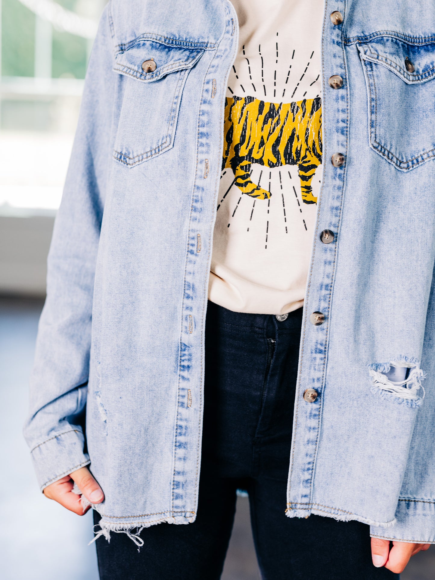 Always My Favorite Denim Shacket