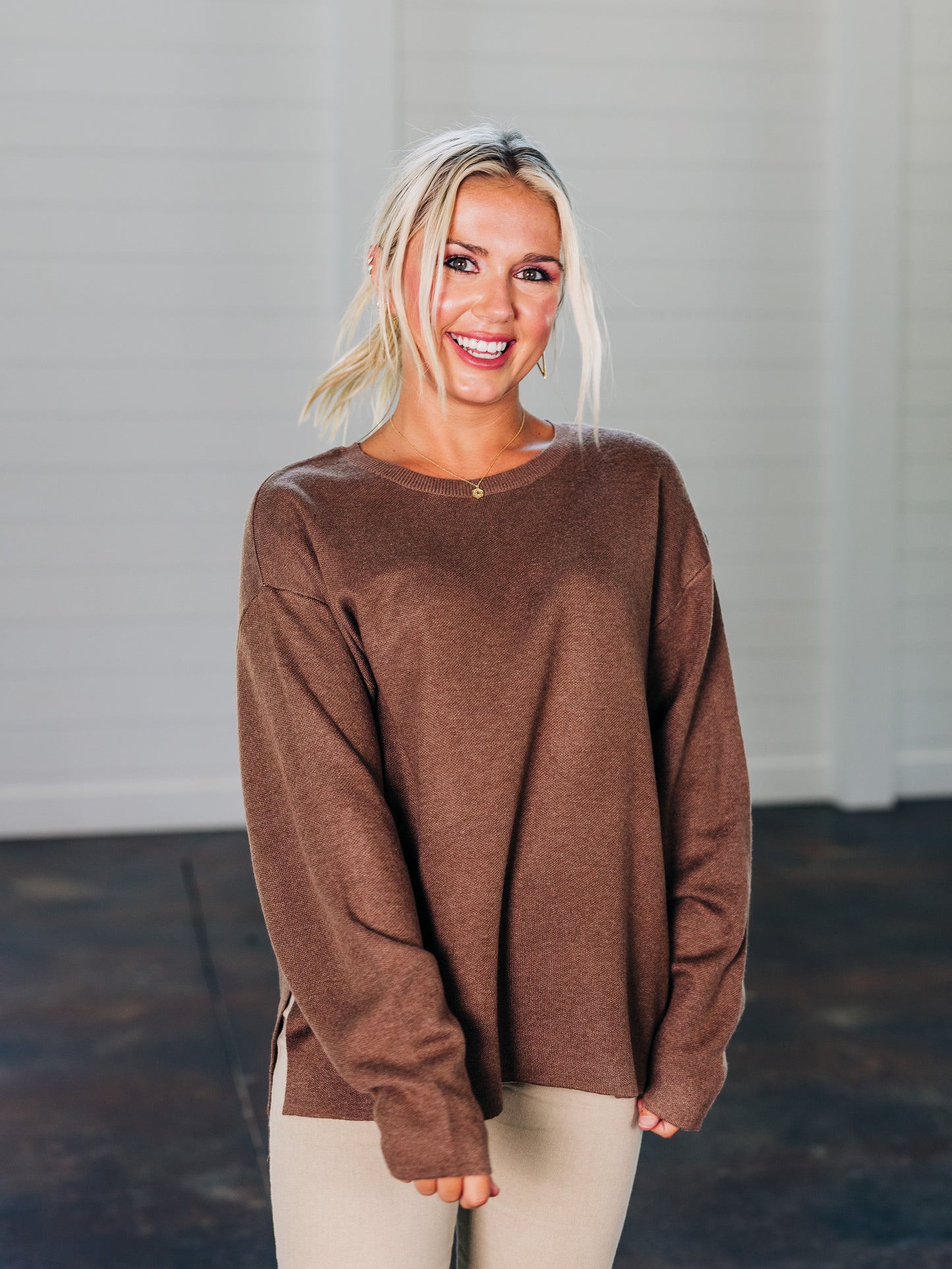 Make A Comeback Chocolate Sweater