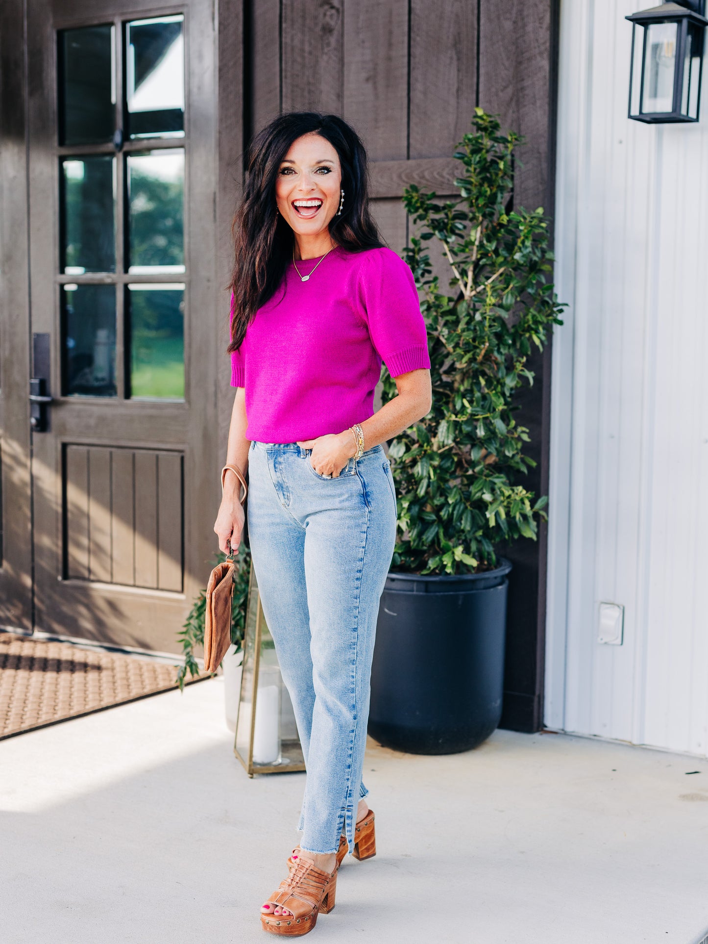 Living My Life Orchid Top