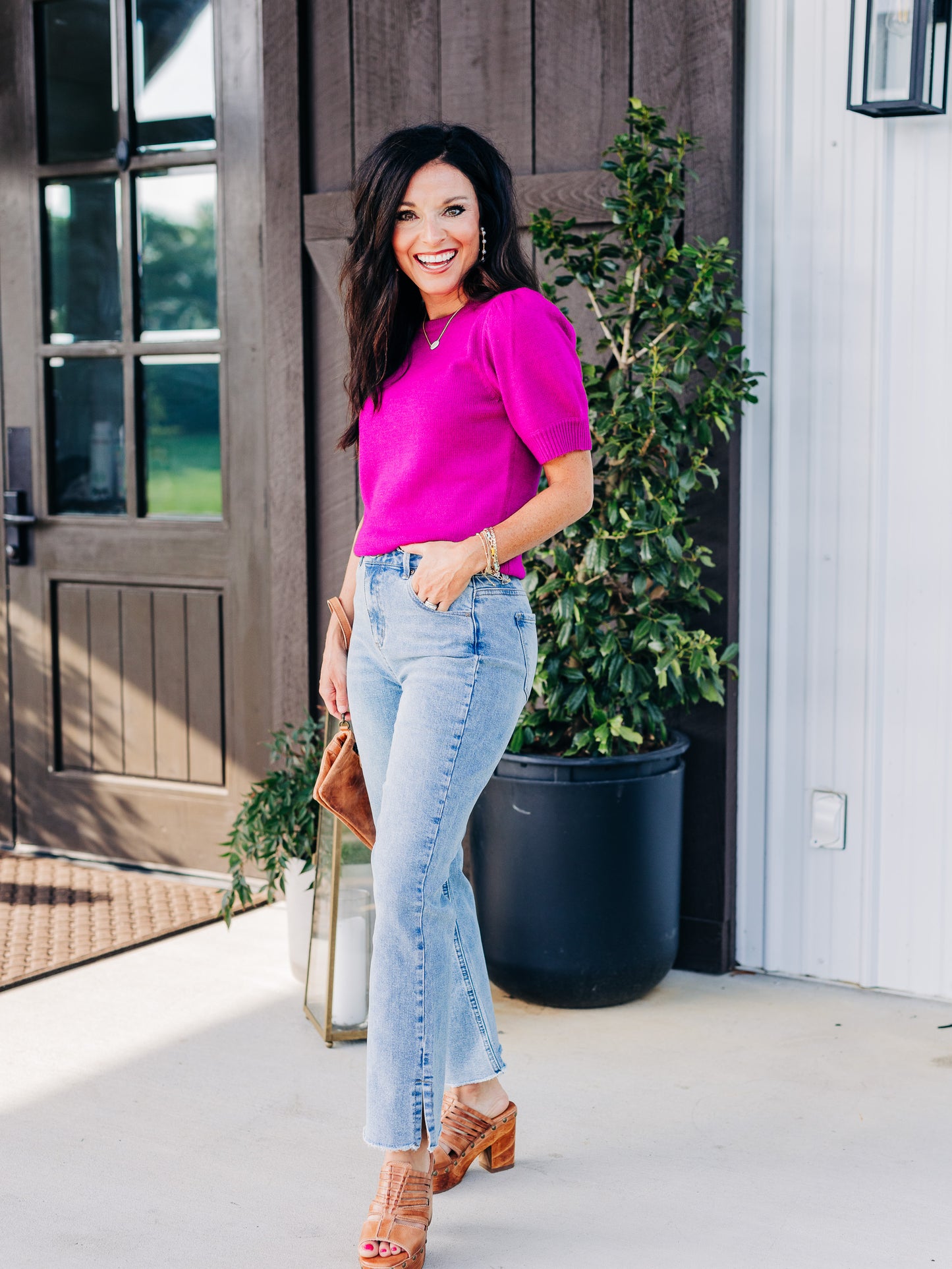Living My Life Orchid Top