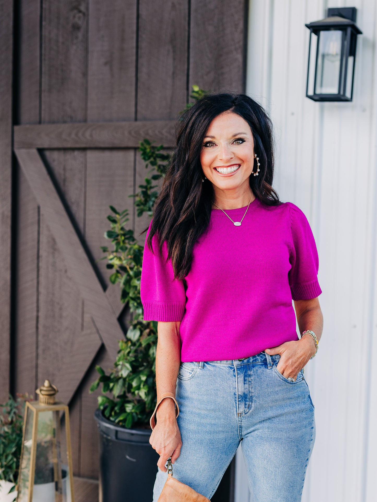 Living My Life Orchid Top