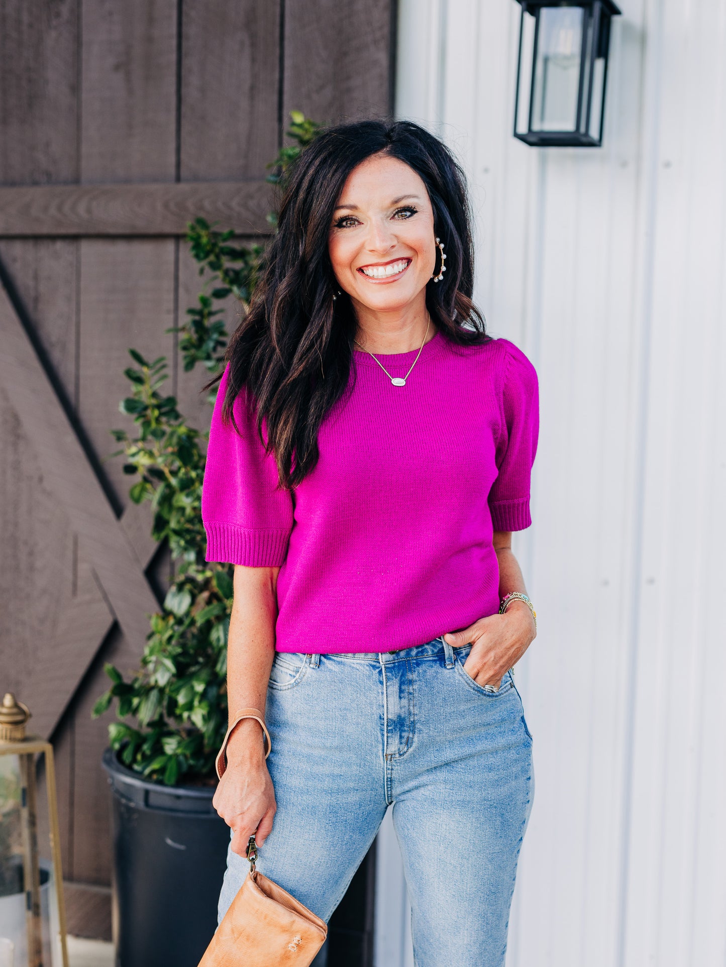 Living My Life Orchid Top