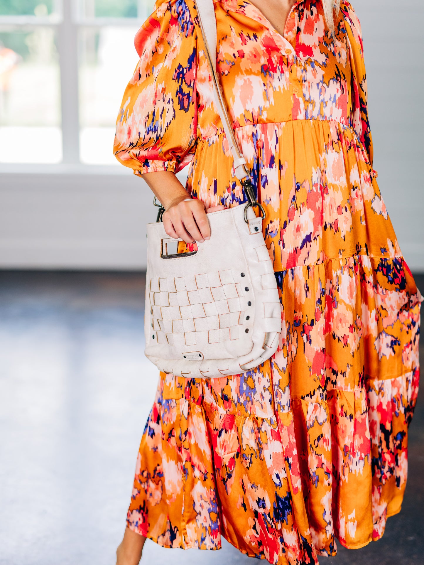Afternoon Charm Orange Dress