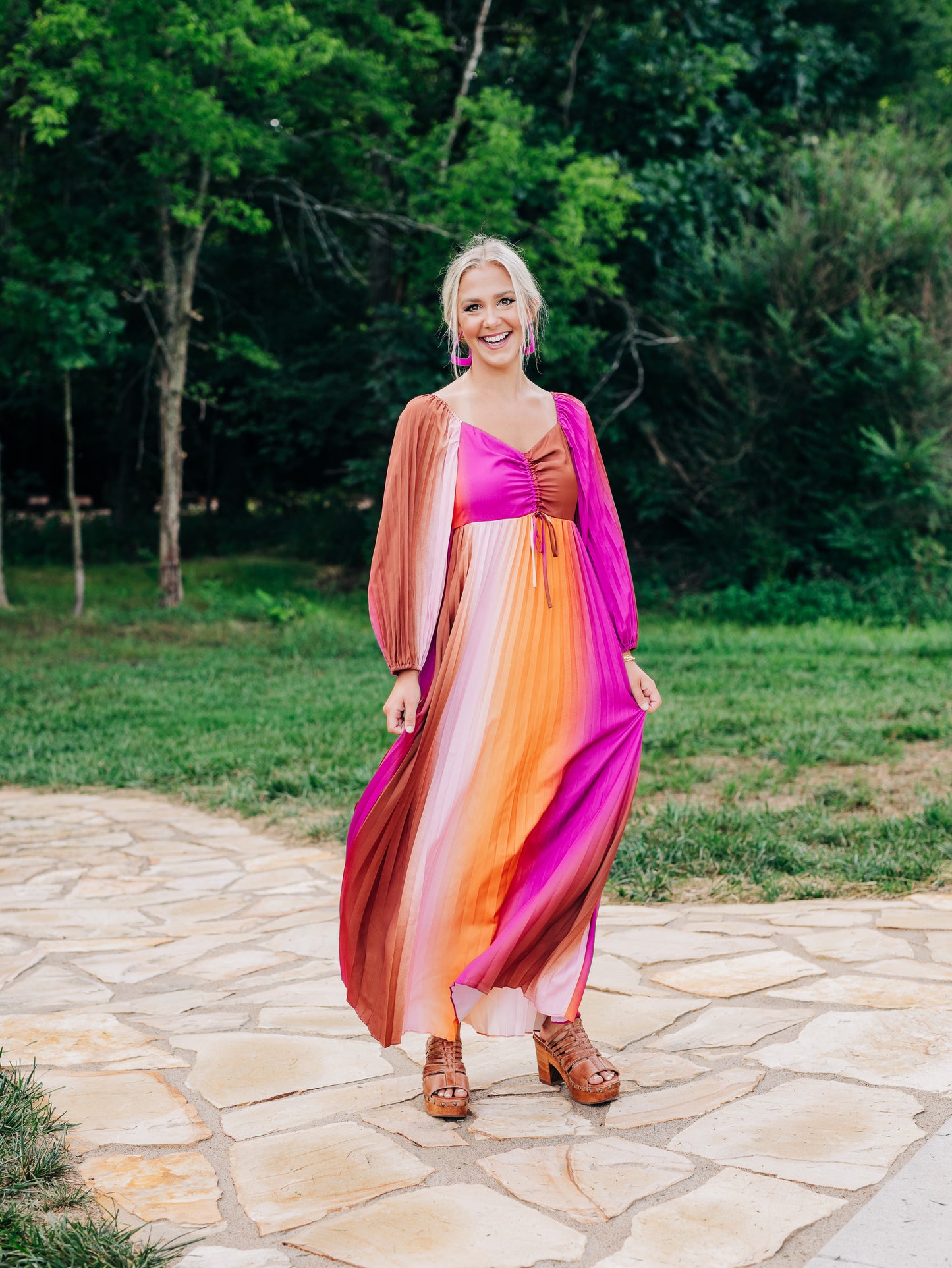 More Than Love Mango Orchid Dress