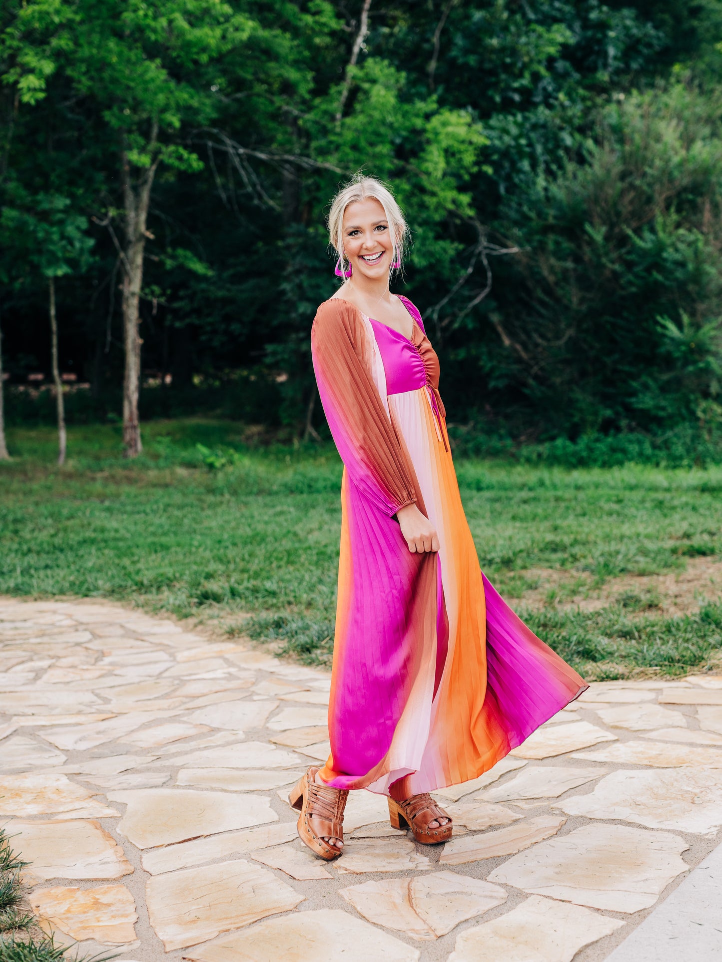 More Than Love Mango Orchid Dress