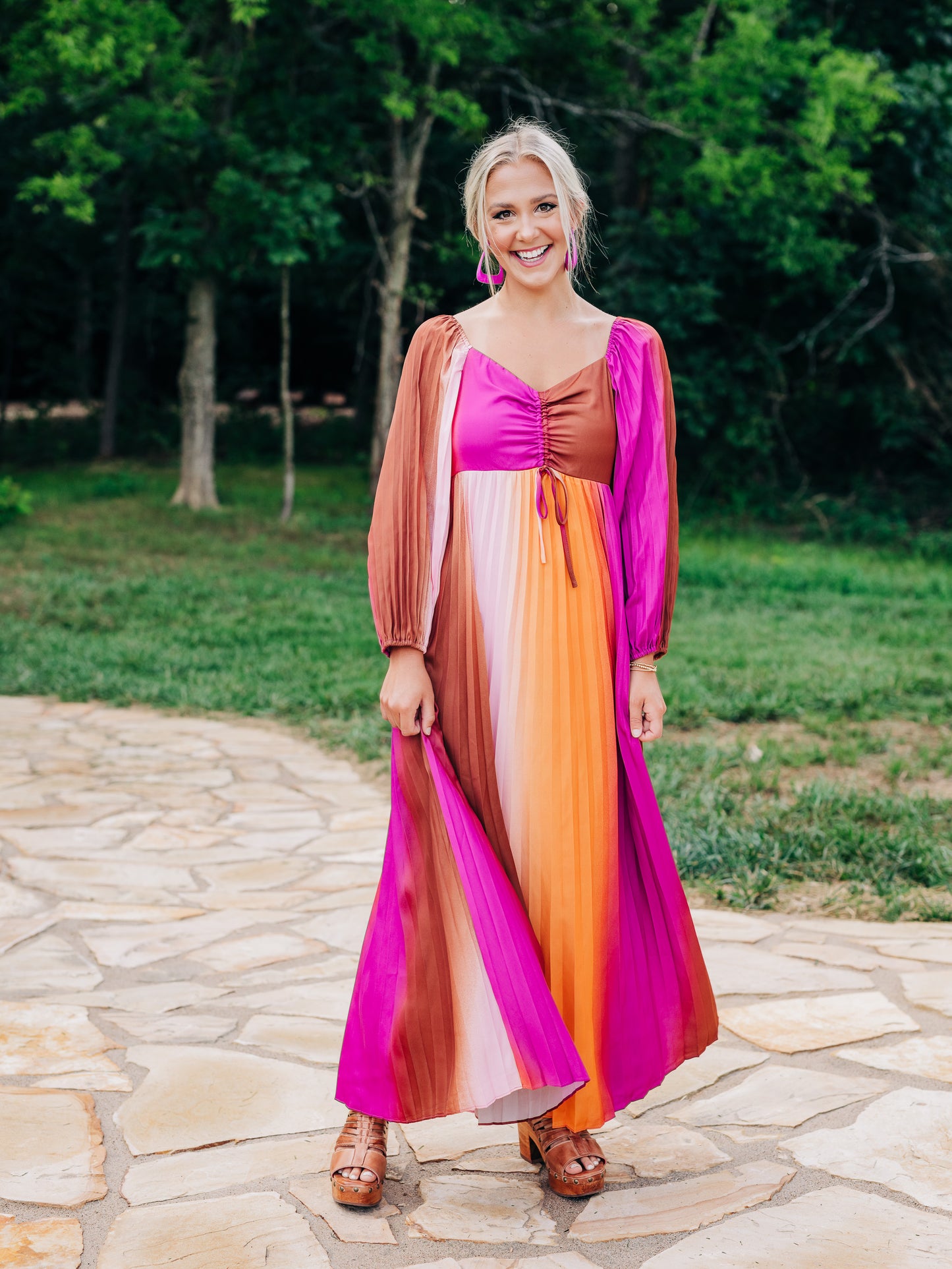 More Than Love Mango Orchid Dress