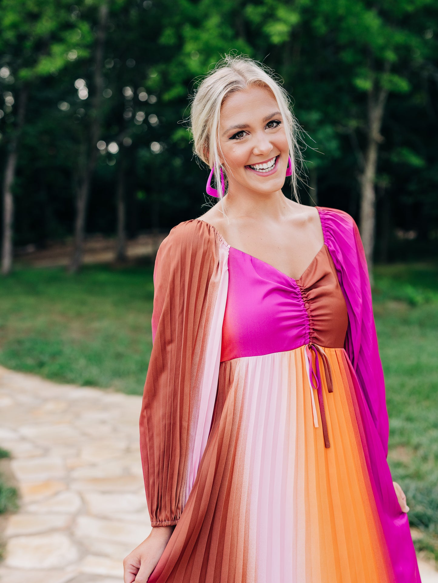 More Than Love Mango Orchid Dress