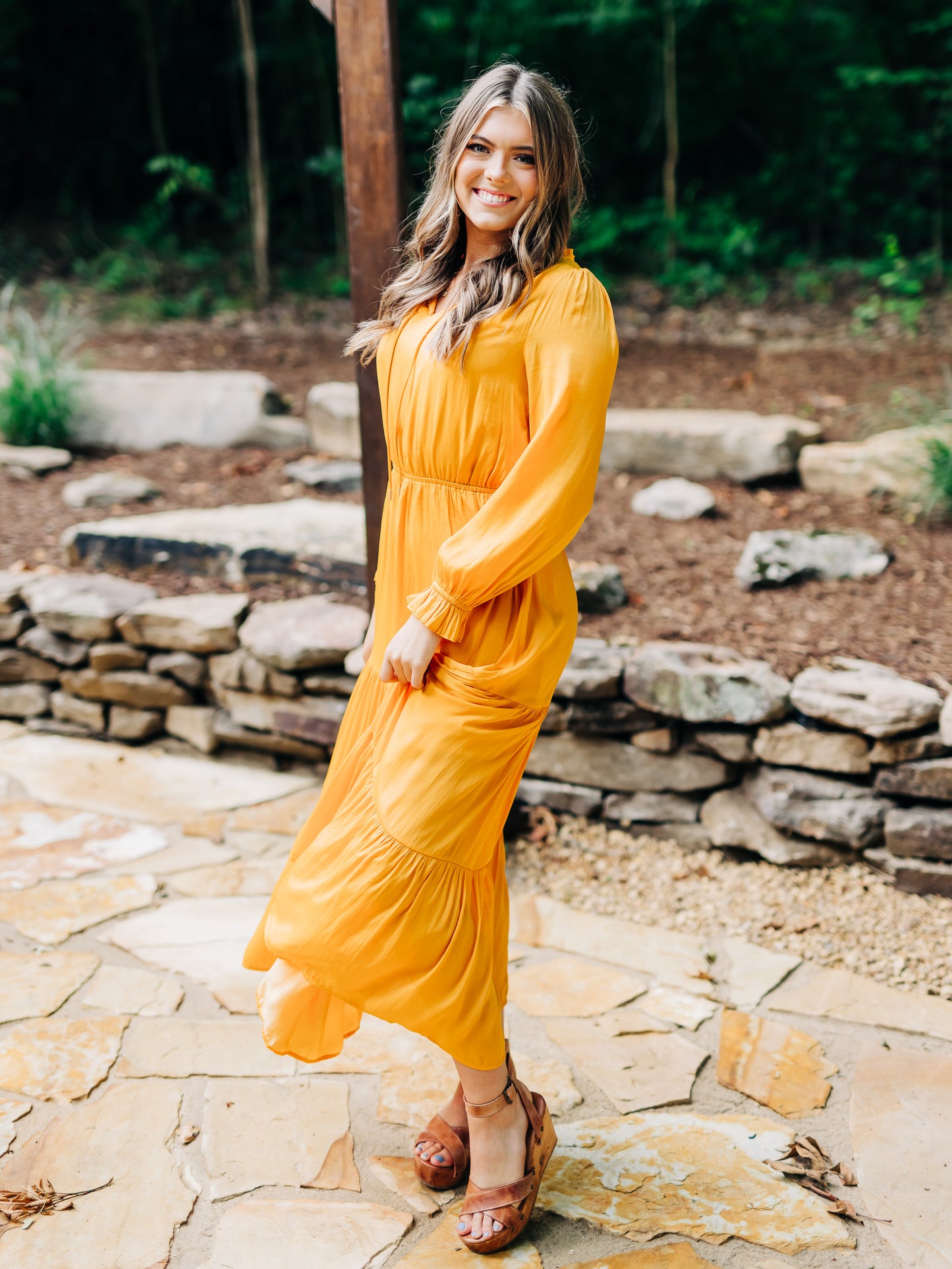 High Standards Marigold Dress
