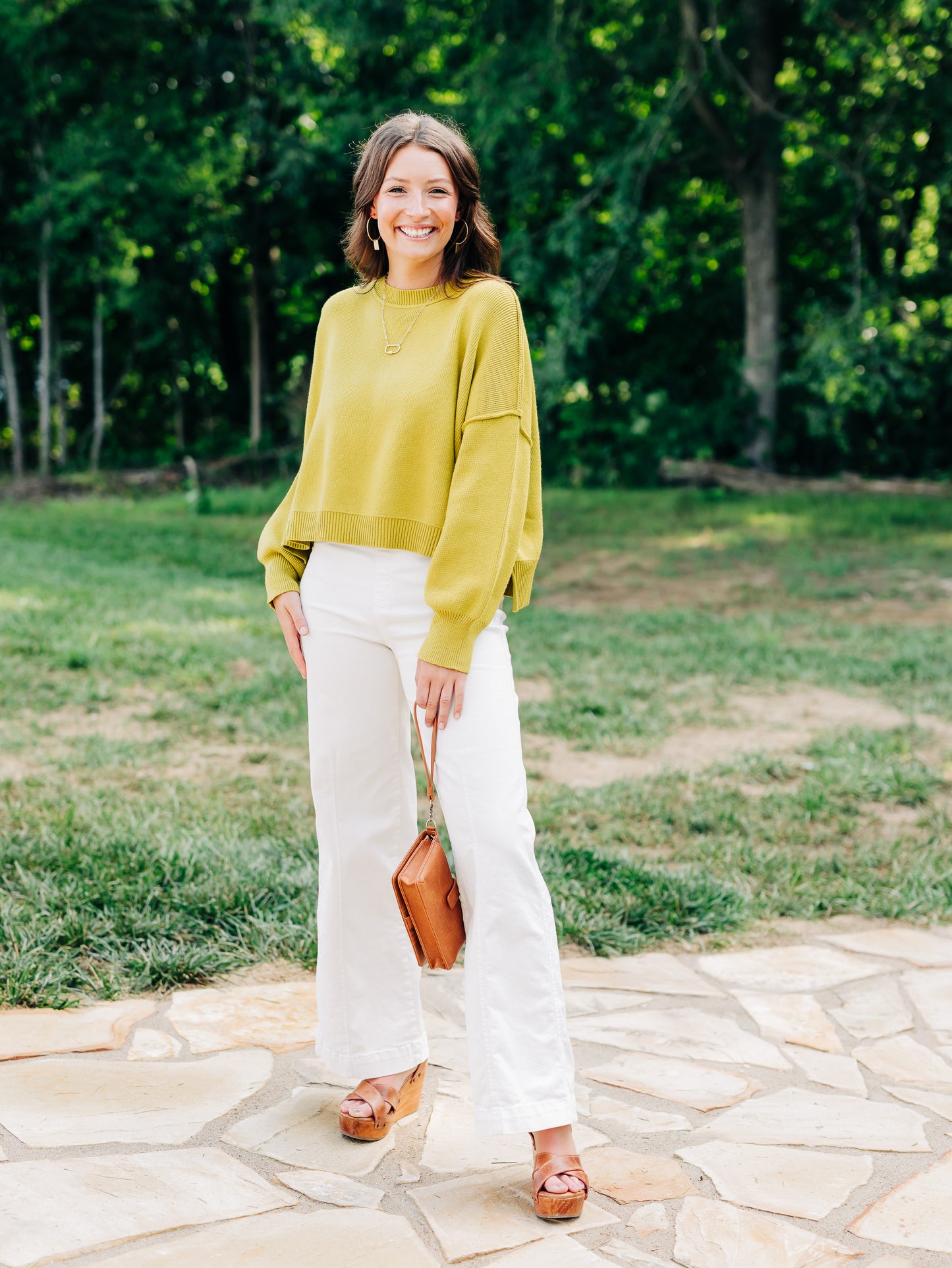 Open Road Ahead Lime Sweater