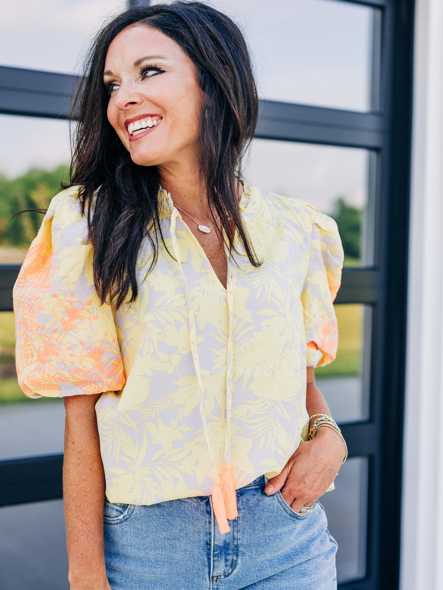 We Found Love Yellow/Orange Top