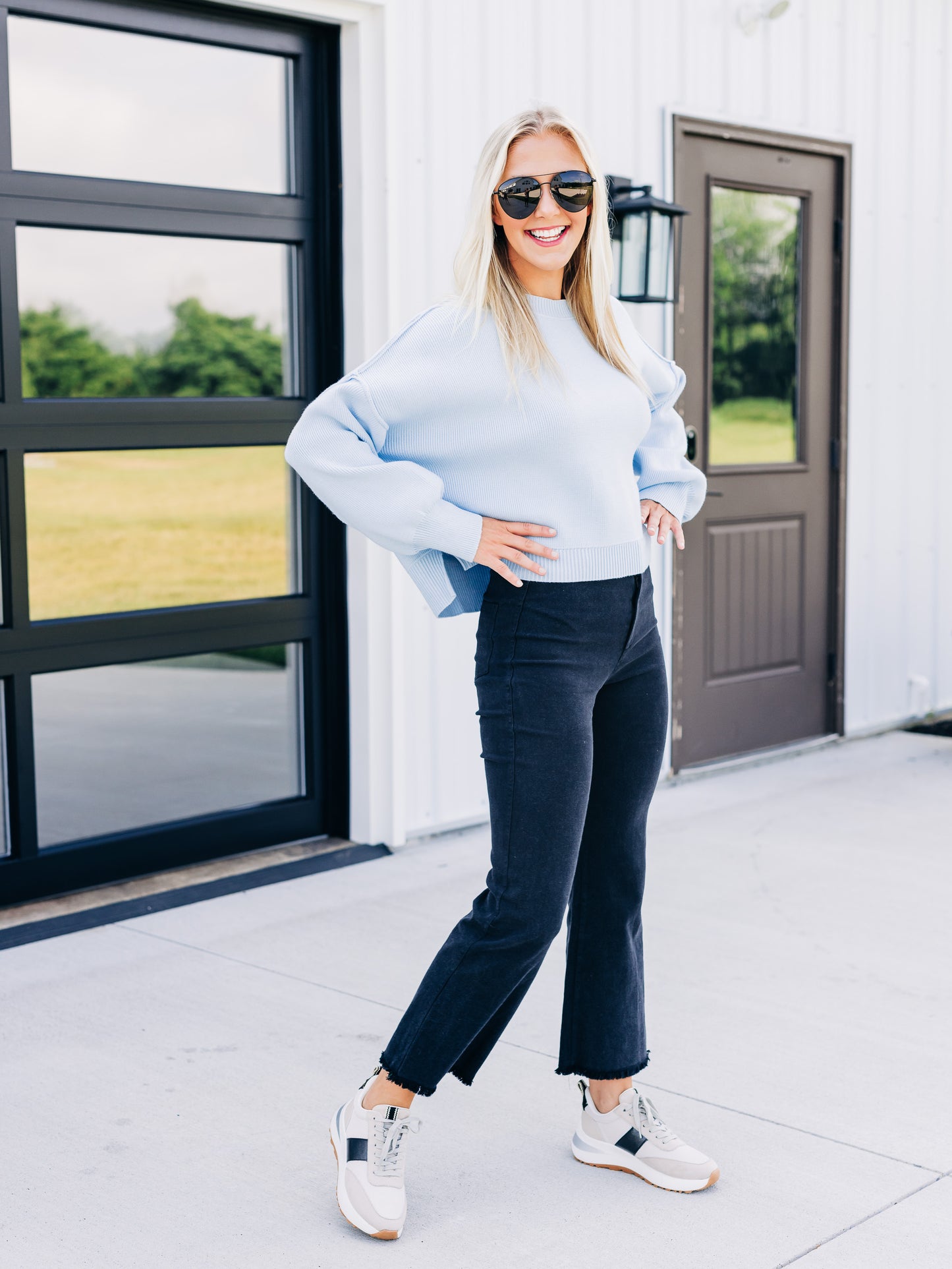 Open Road Ahead Sky Sweater