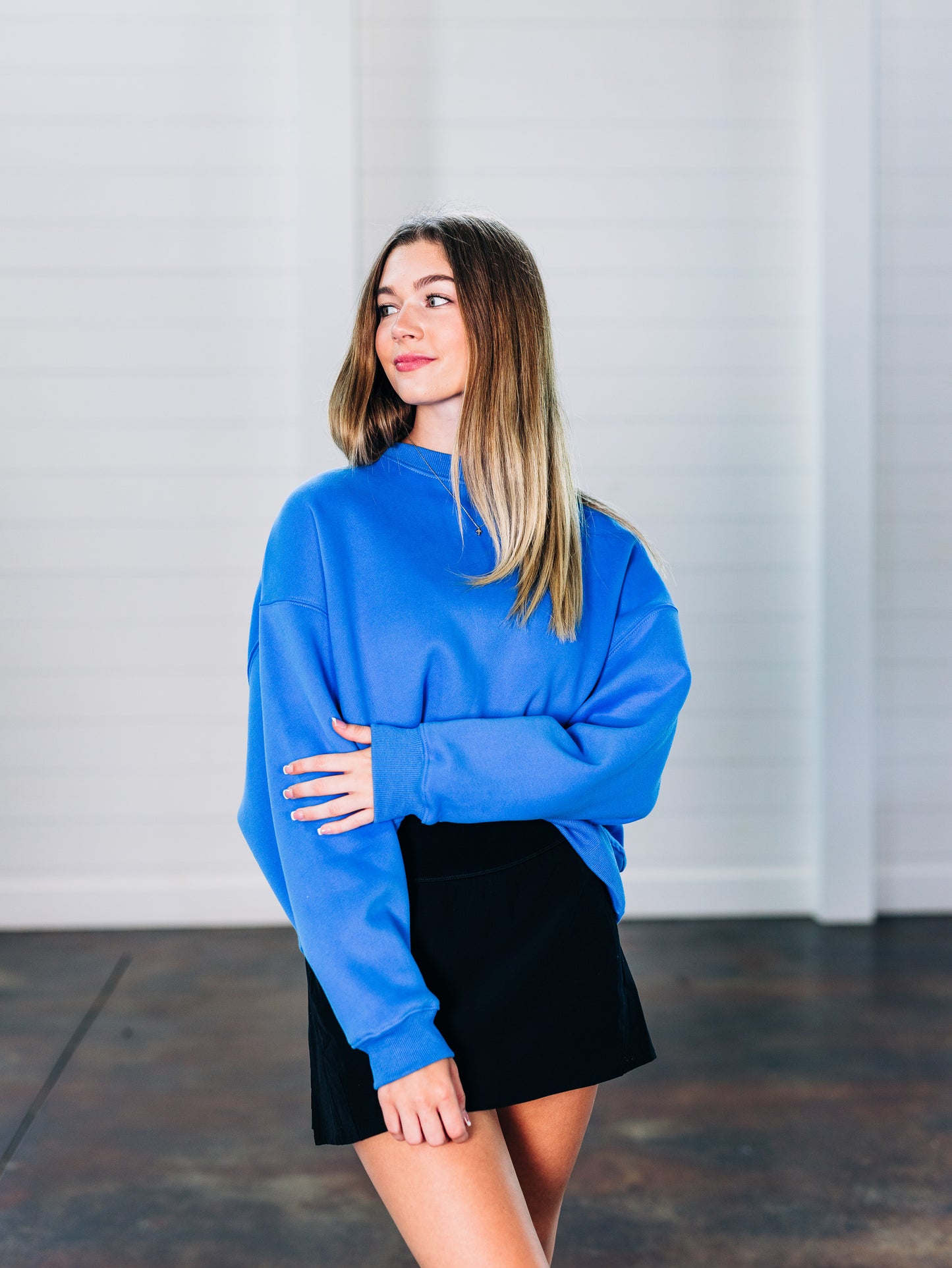 My Day Off Blue Sweatshirt