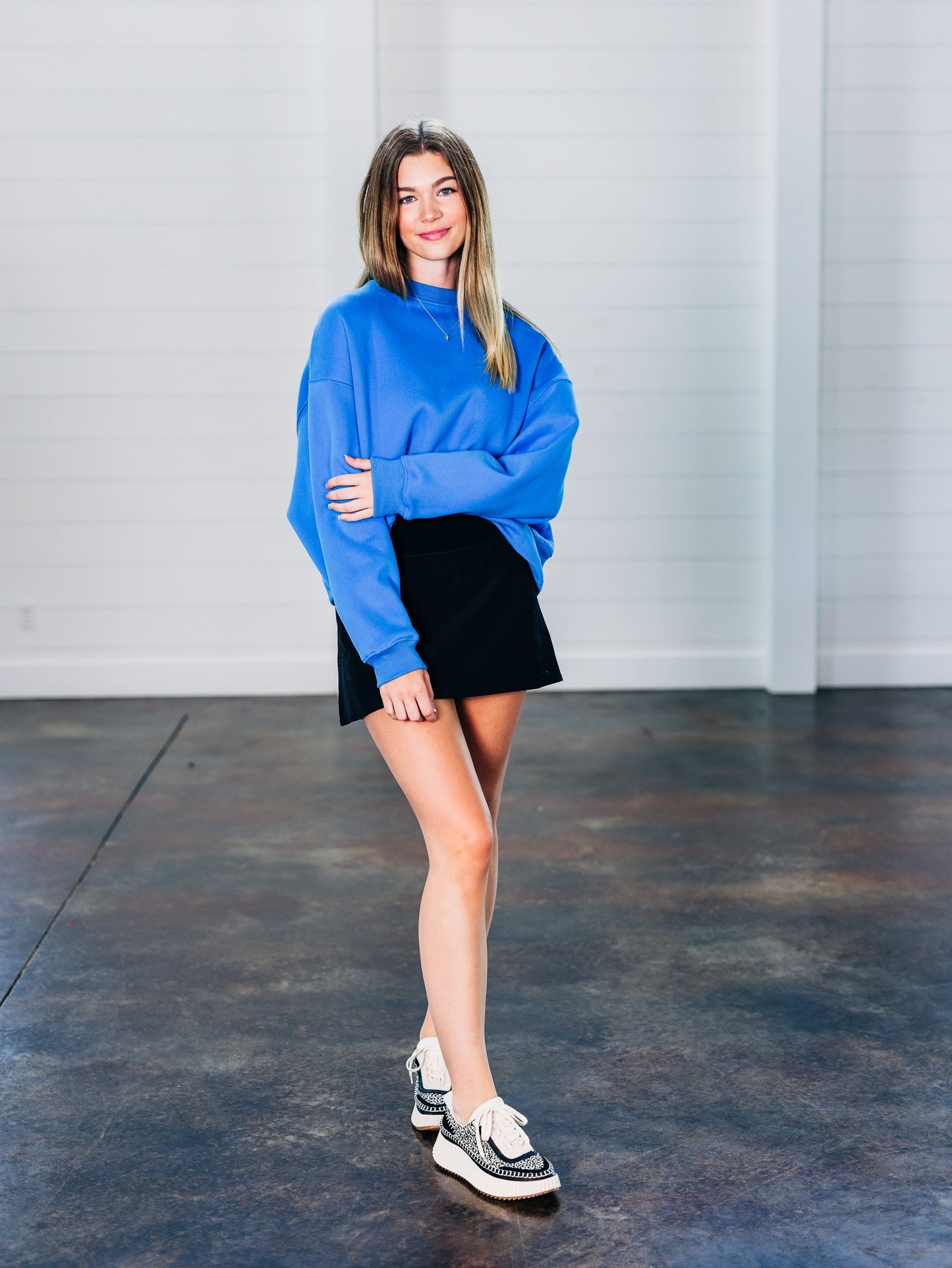 My Day Off Blue Sweatshirt