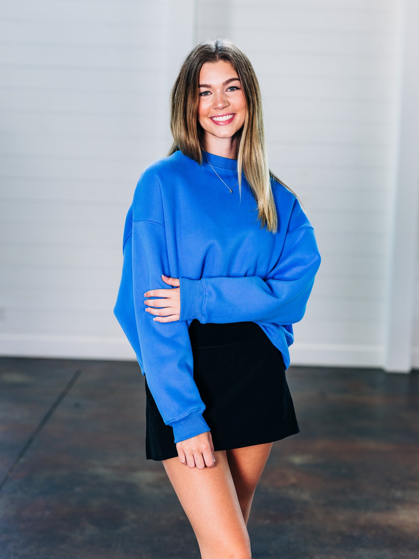 My Day Off Blue Sweatshirt