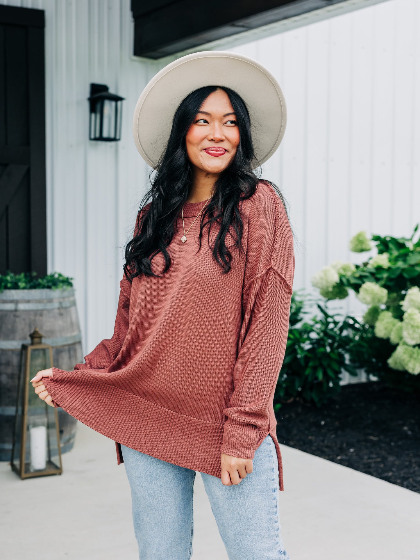 Time After Time Burl Wood Sweater