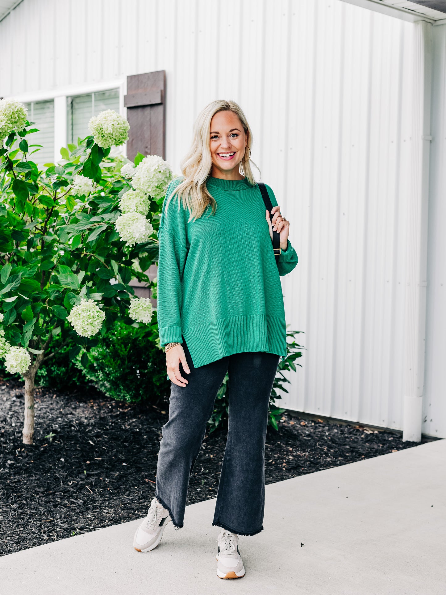 Time After Time Kelly Green Sweater