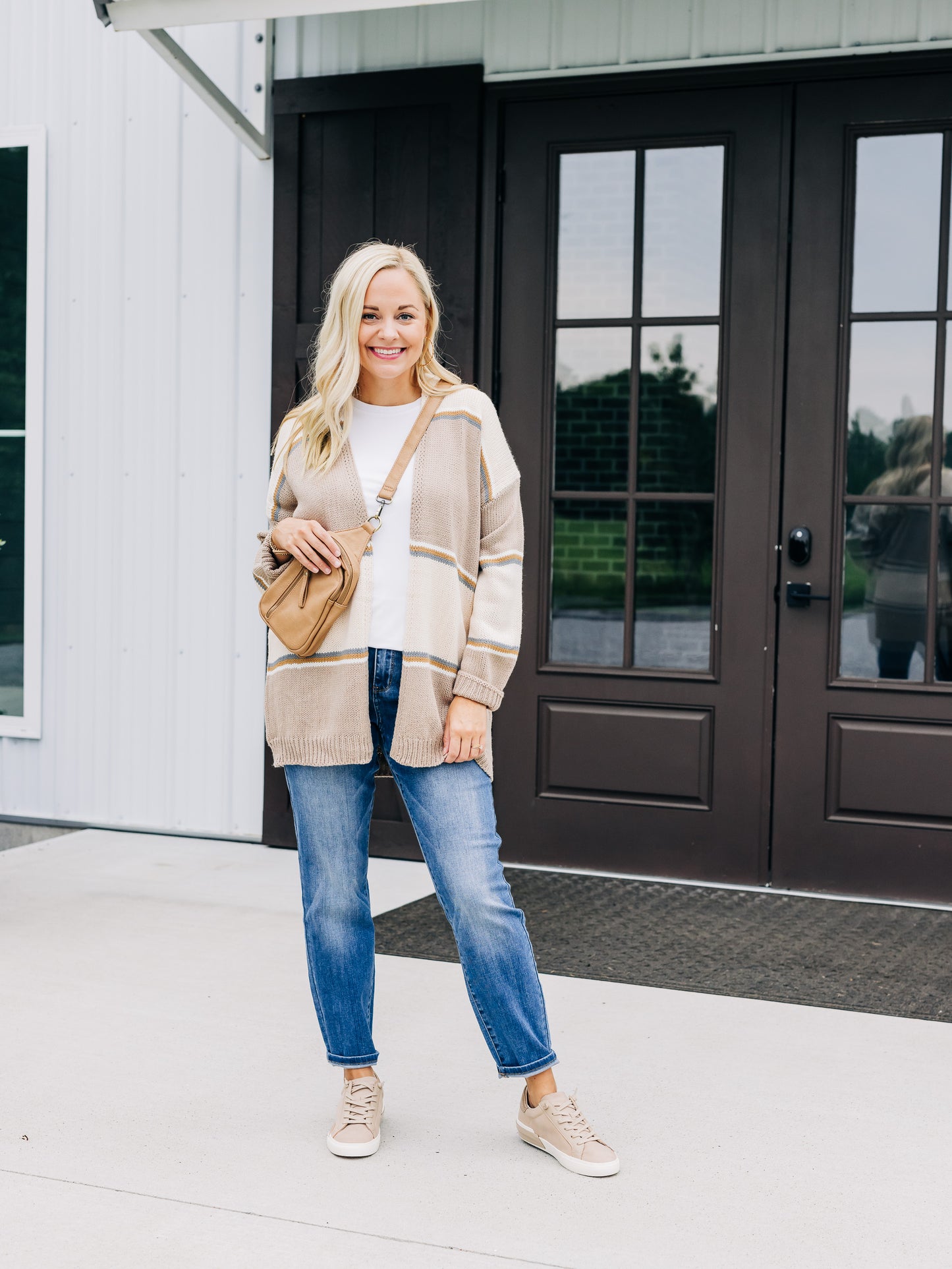 True Tradition Natural/Mocha Cardigan