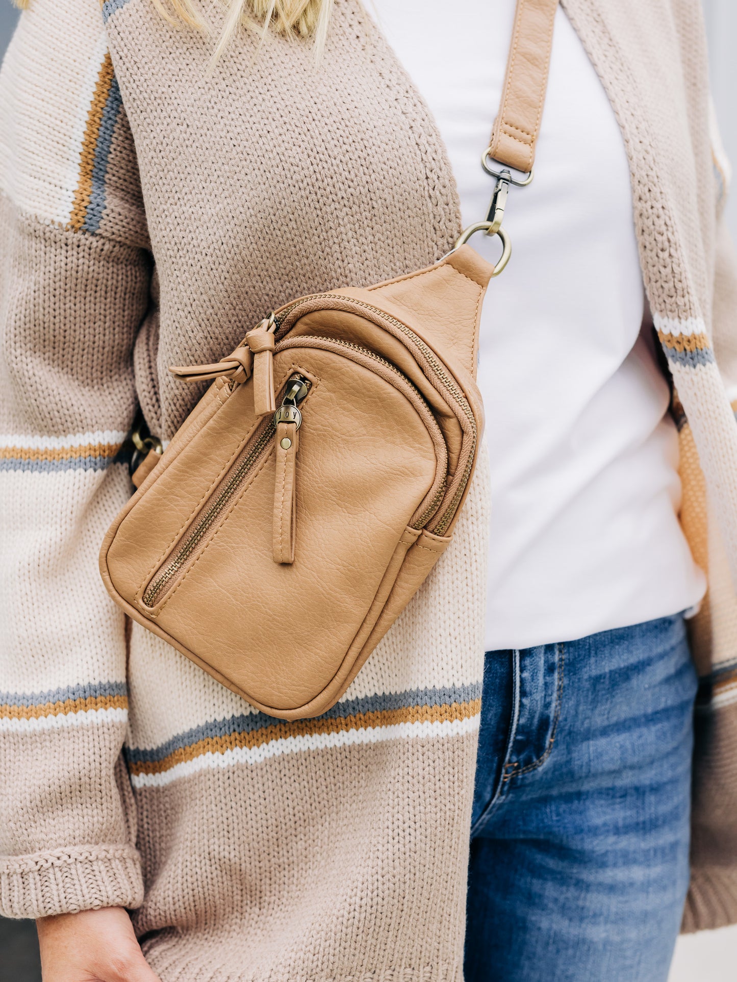 Skyler Camel Sling Bag