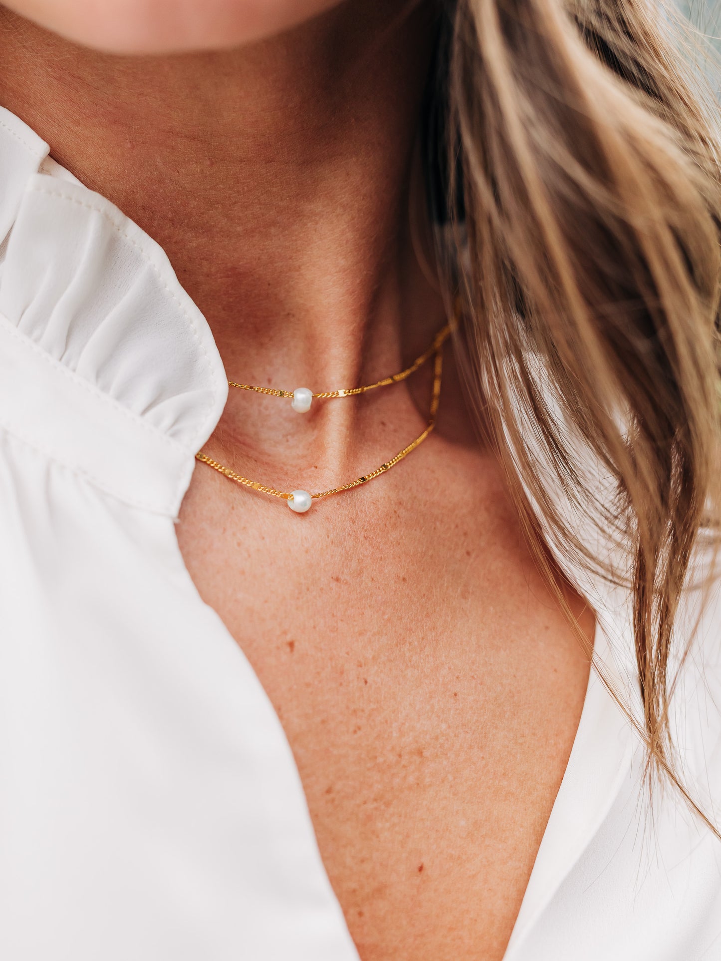 Intentions Pearl Layer Necklace