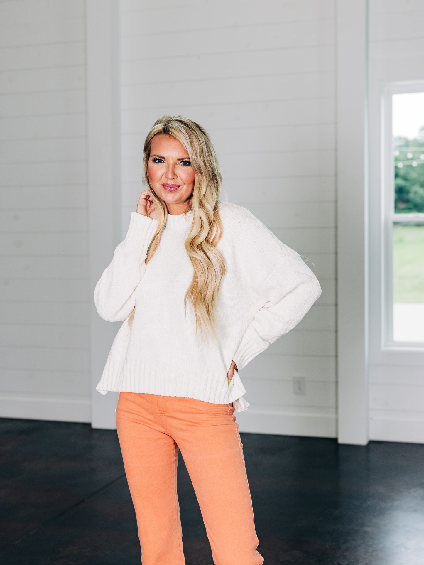 Follow Along Cream Sweater