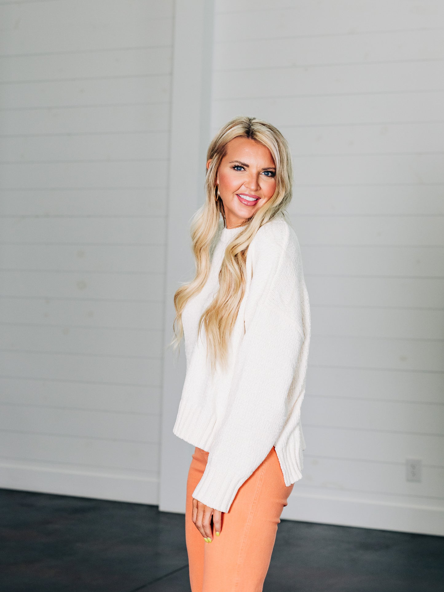 Follow Along Cream Sweater