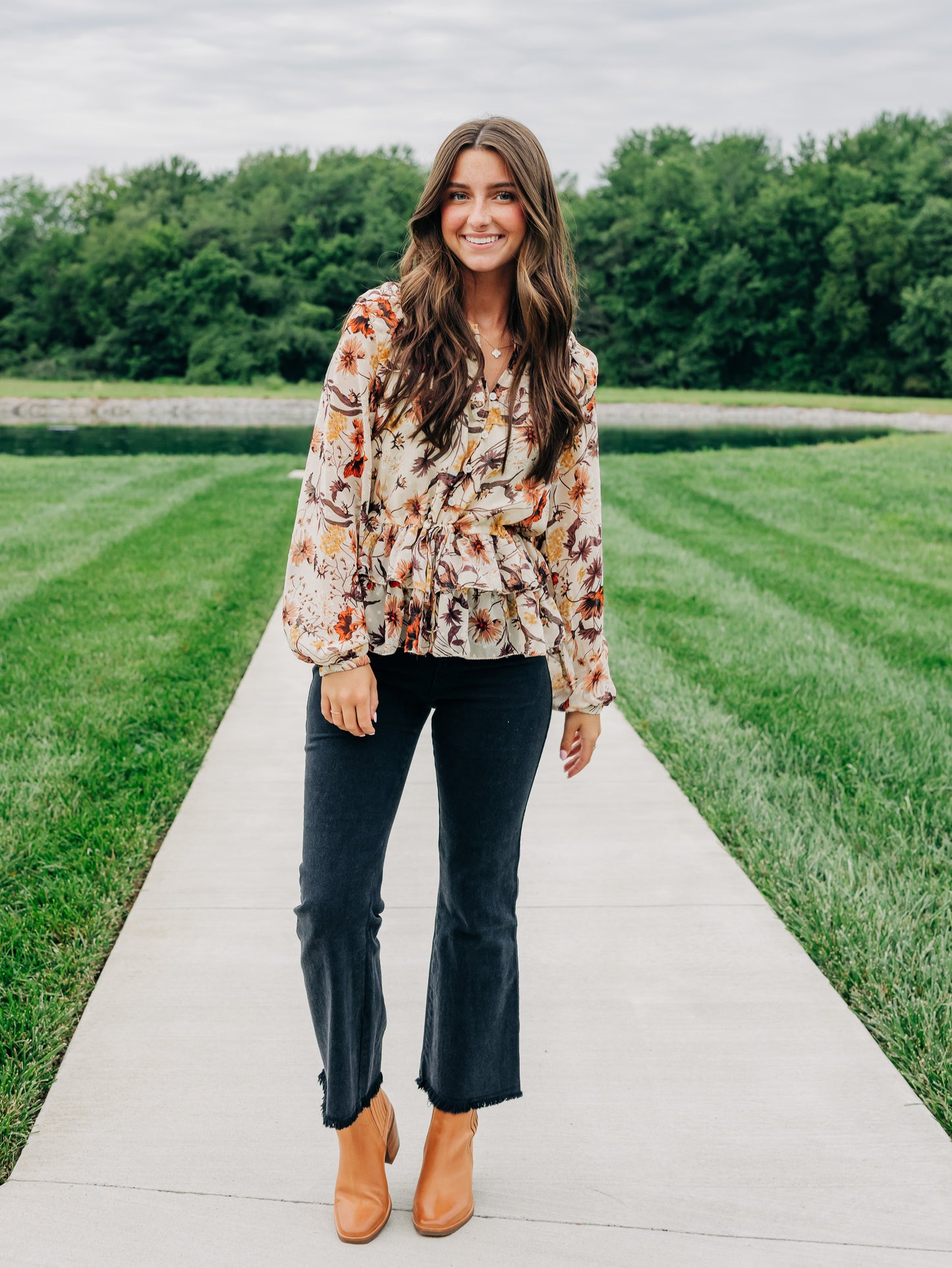 Time Slipped Away Cream Top