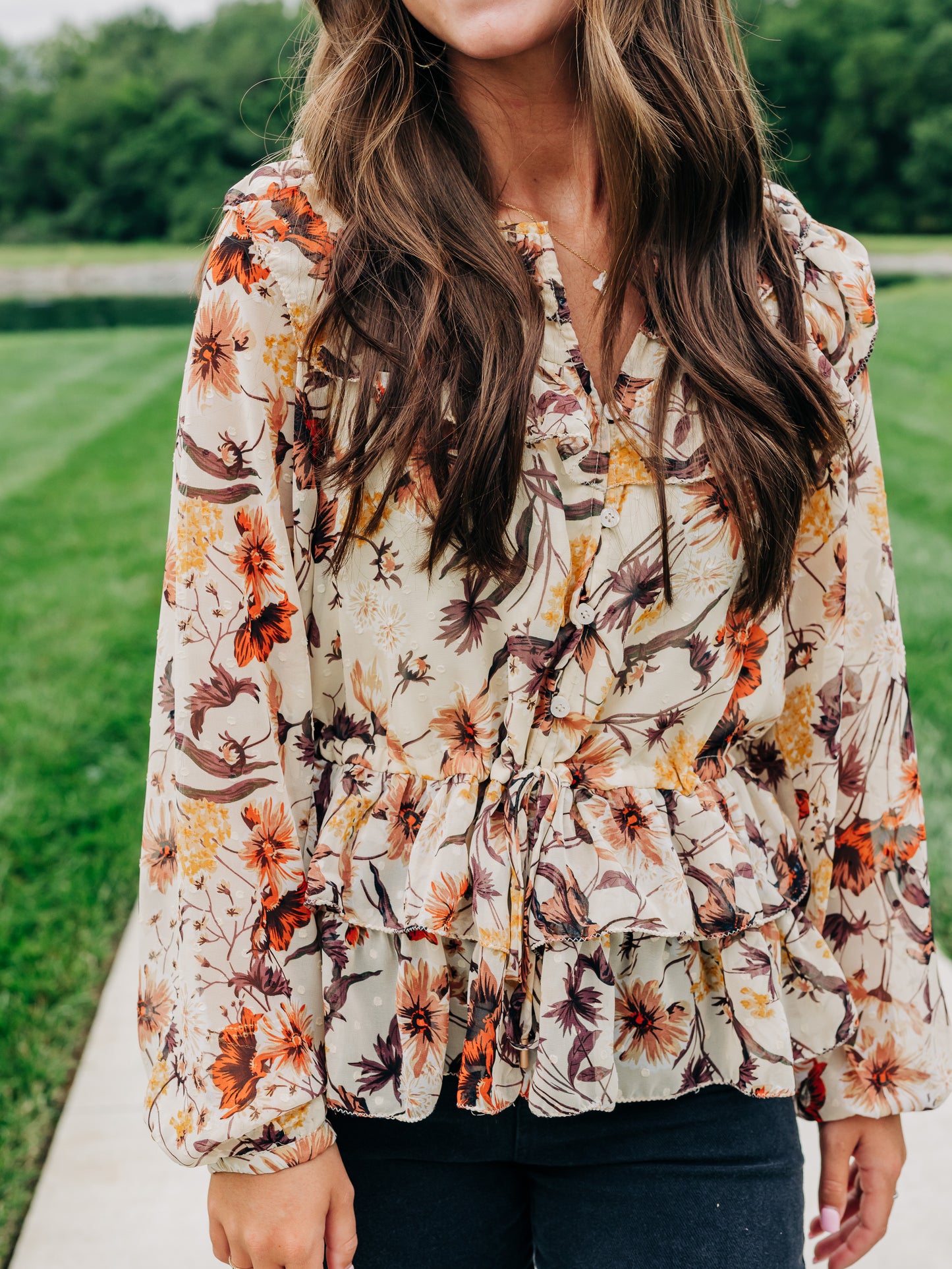 Time Slipped Away Cream Top