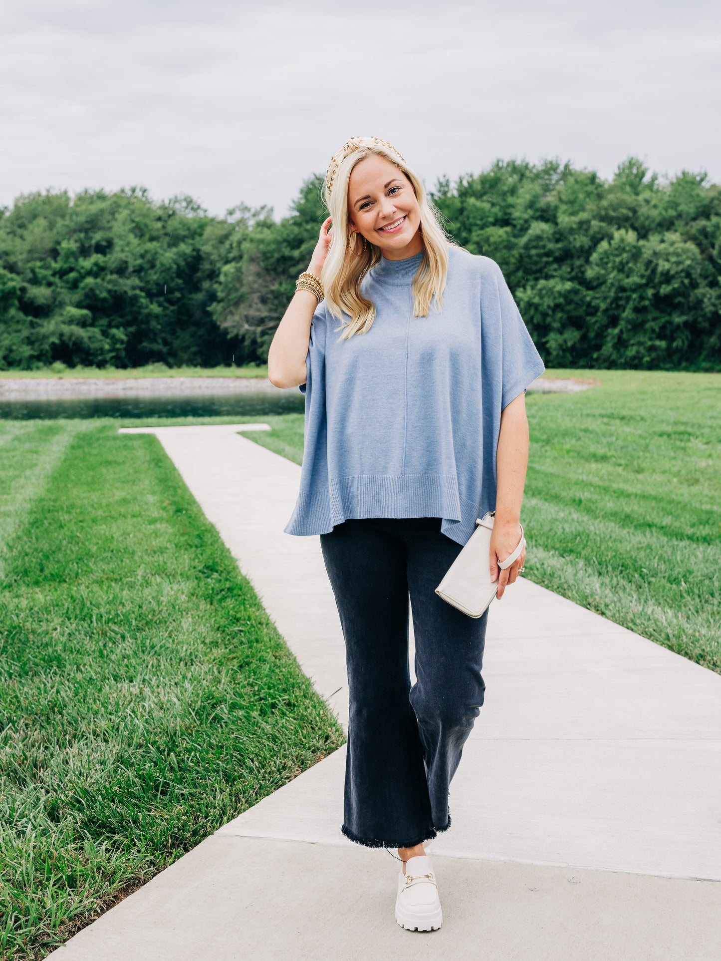Caroline Lt. Denim Top