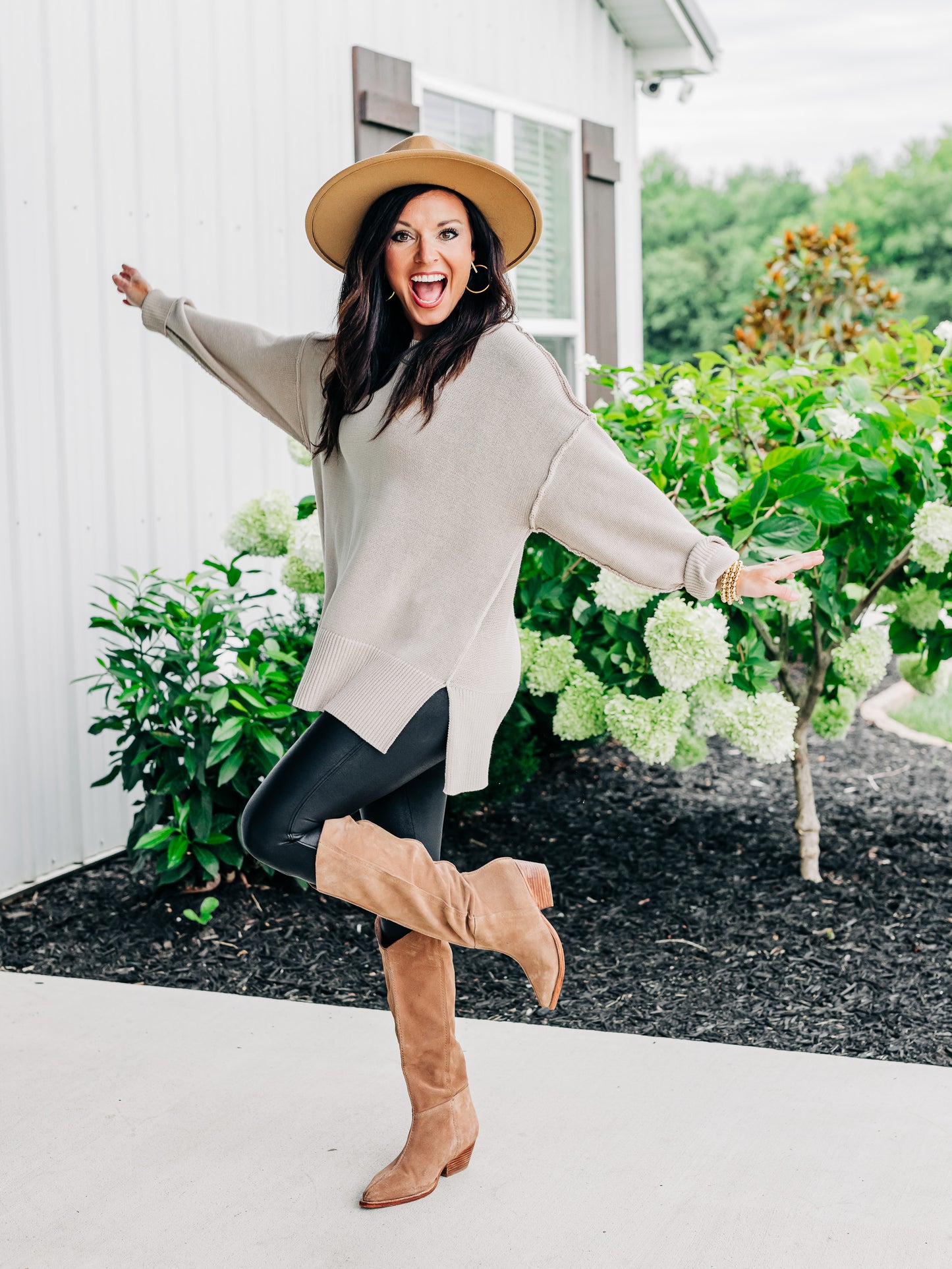 Time After Time Taupe Sweater