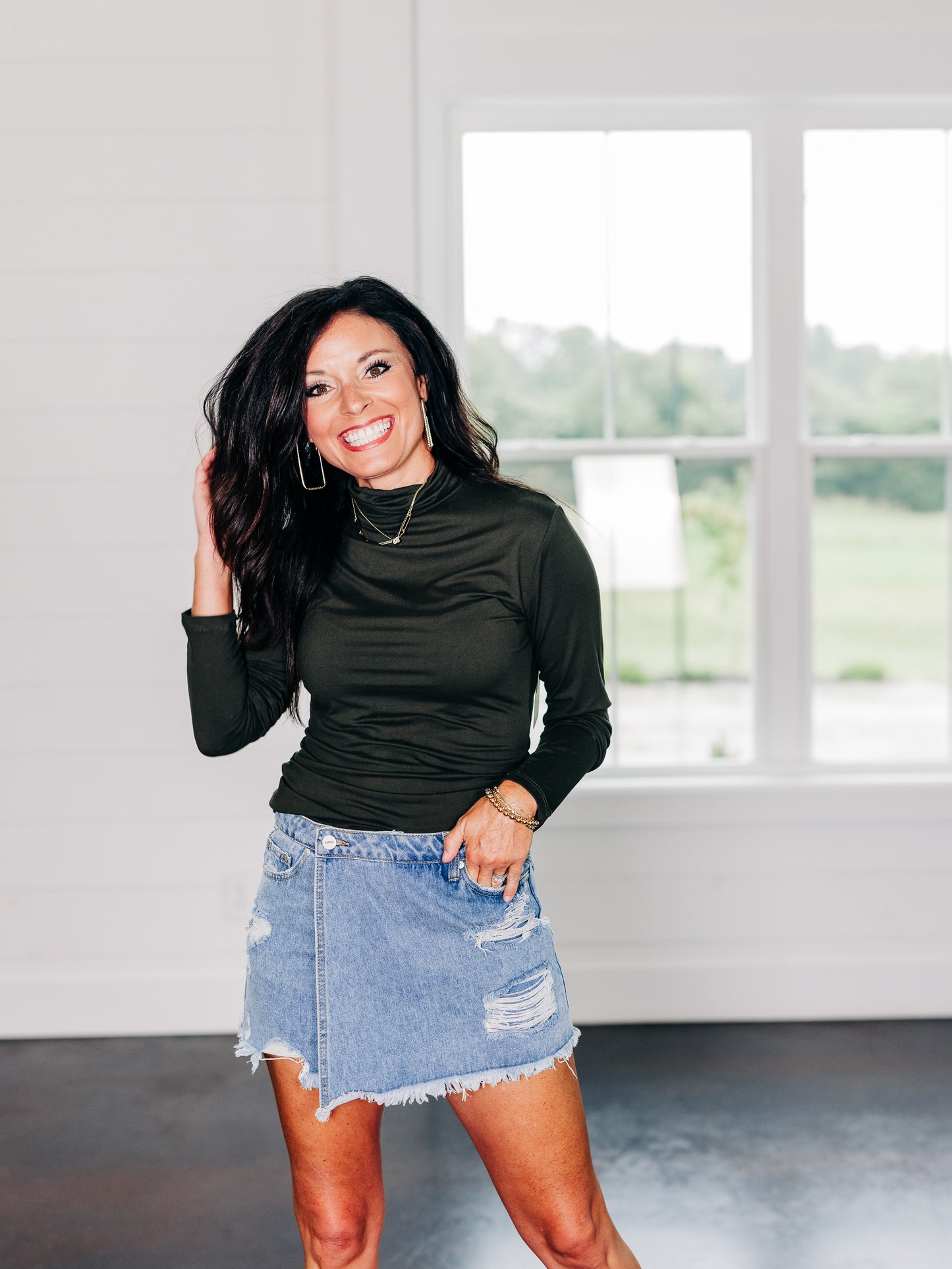 Sarah Dark Army Top