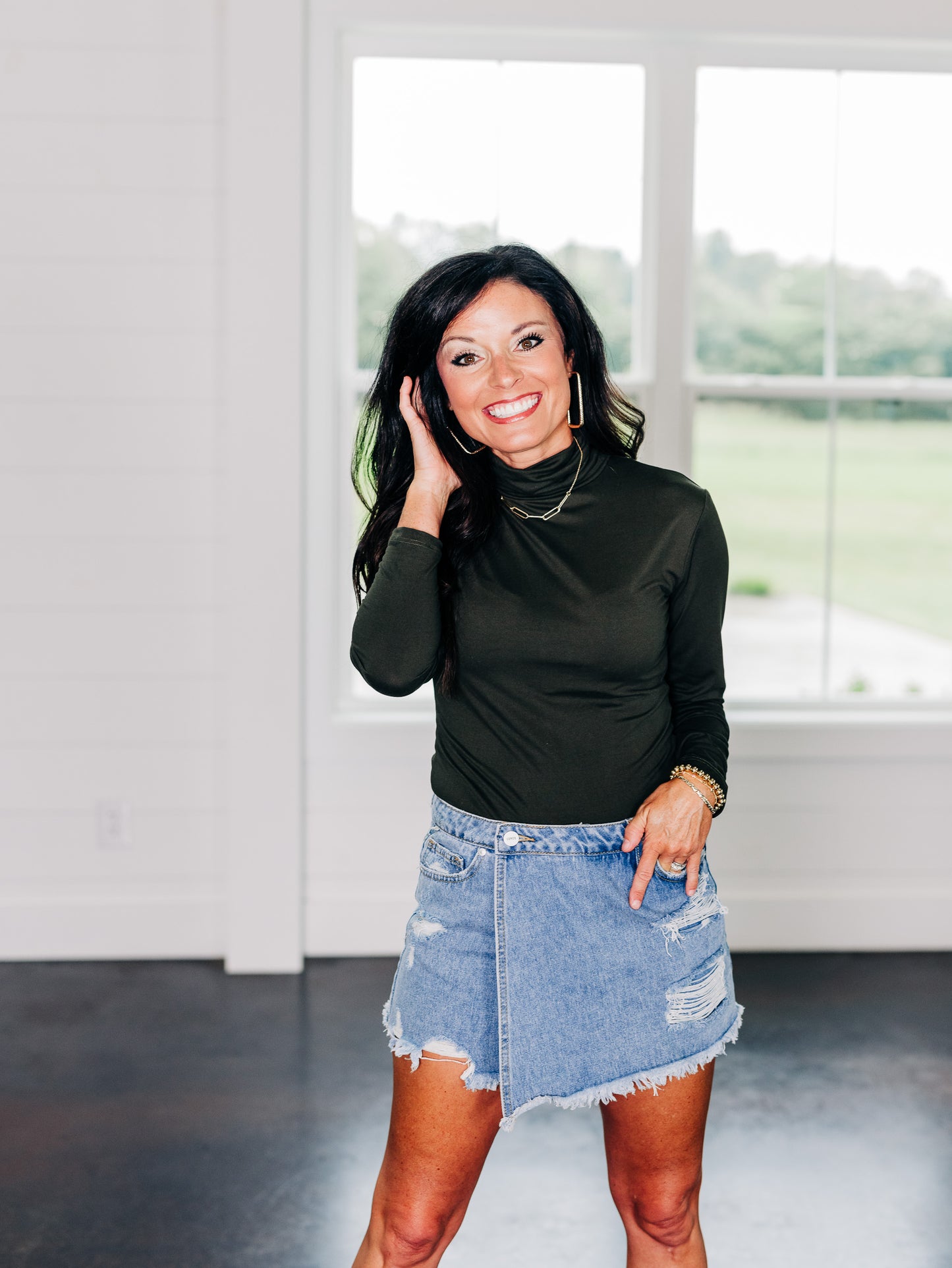 Sarah Dark Army Top