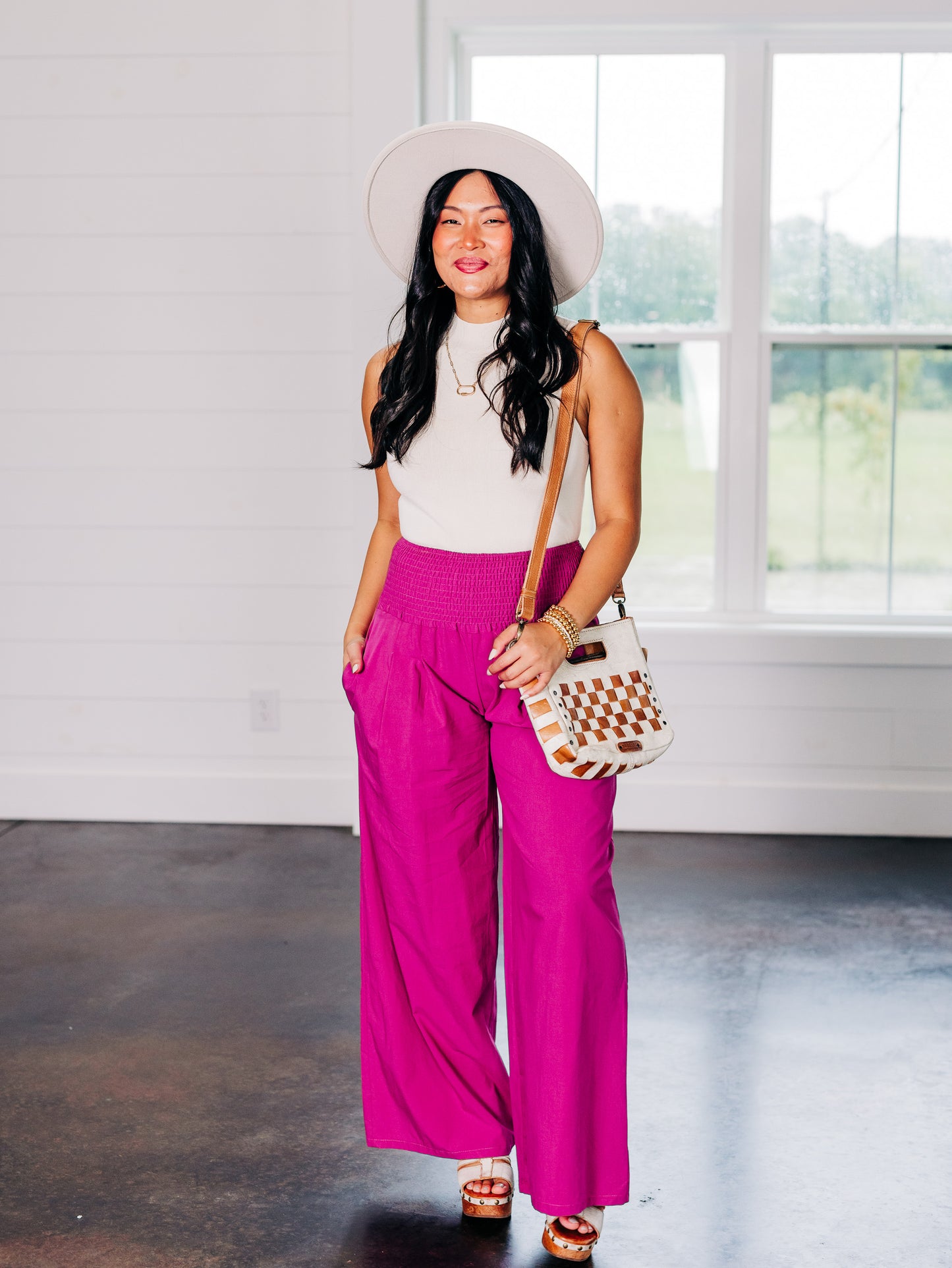 Enjoy The Sun Fuchsia Pants