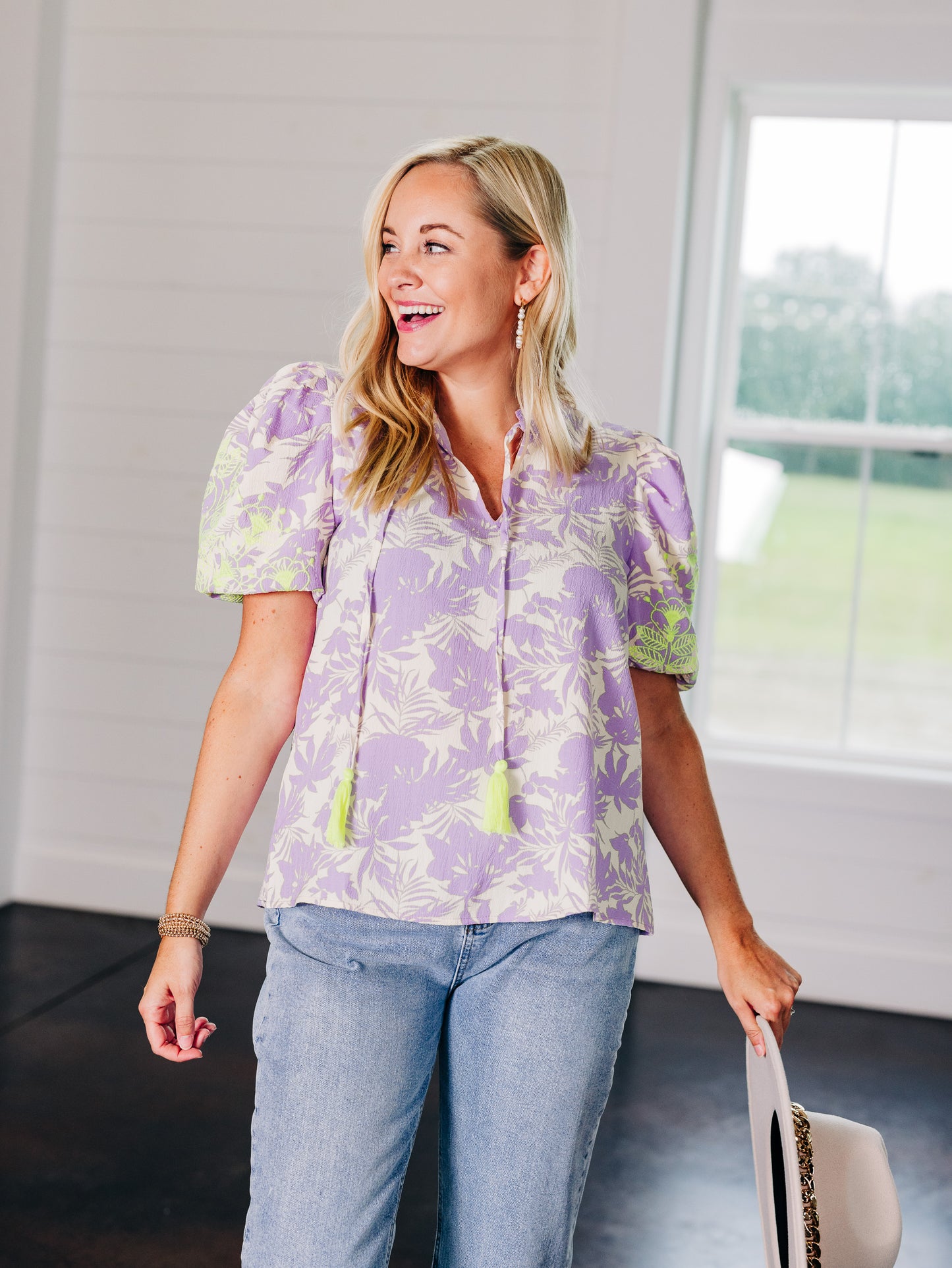 We Found Love Lavender/Lime Top