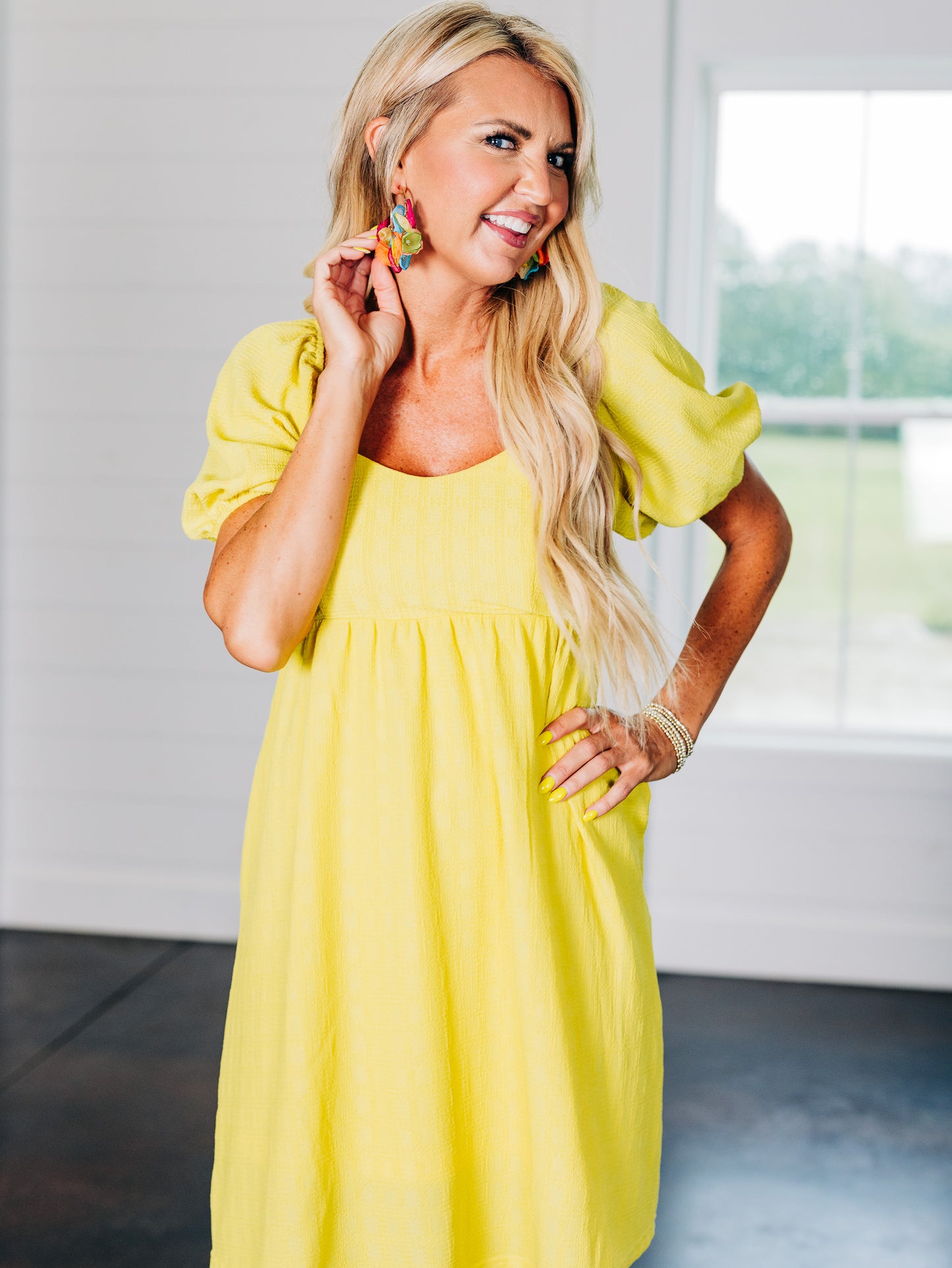 Light Up My Life Lime Yellow Dress