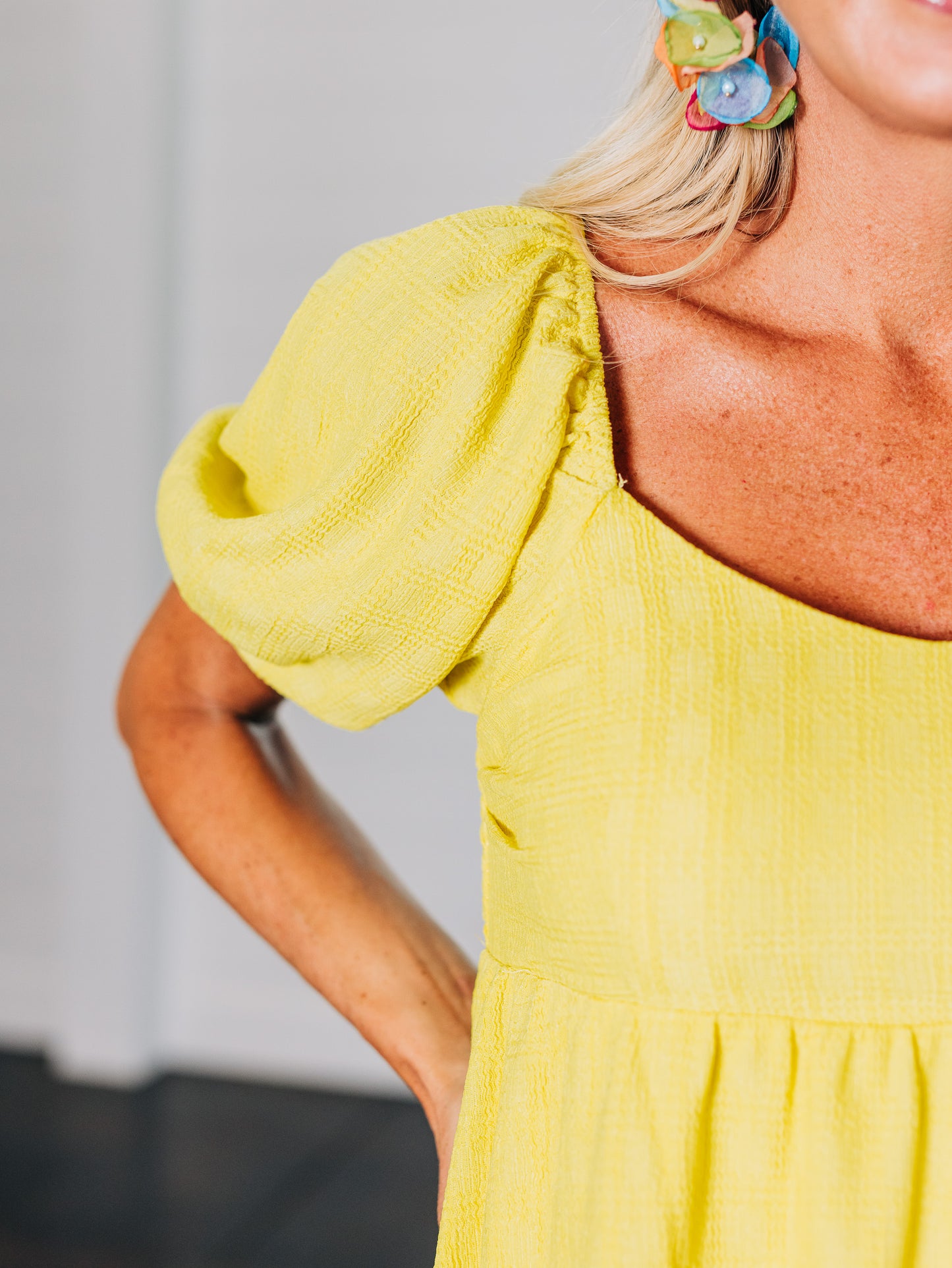 Light Up My Life Lime Yellow Dress
