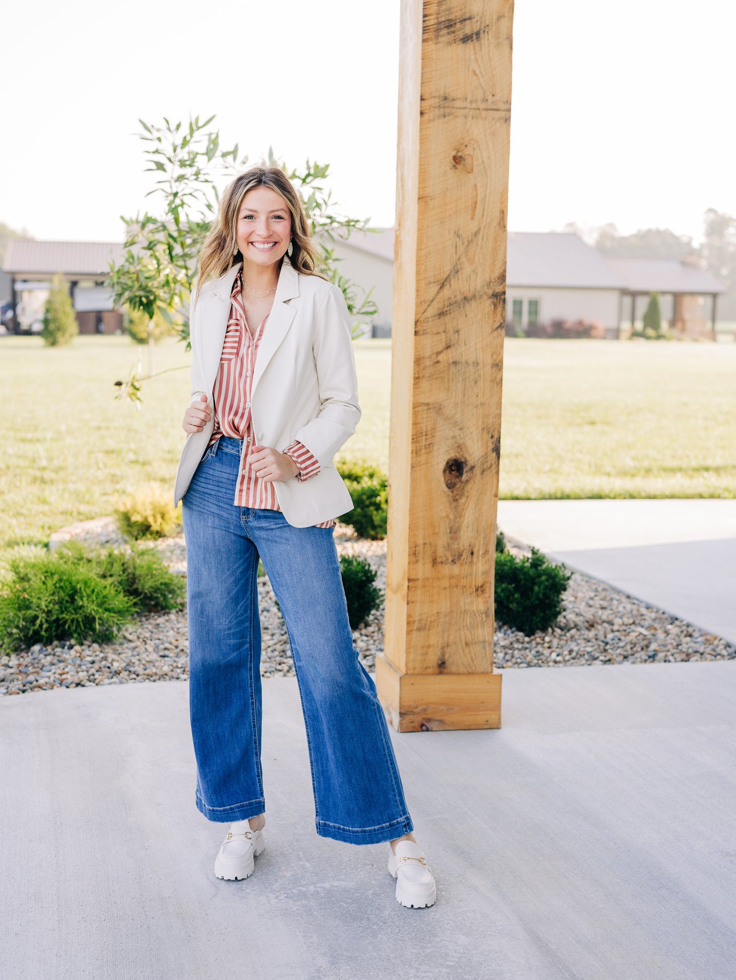 Express Yourself Ecru Blazer