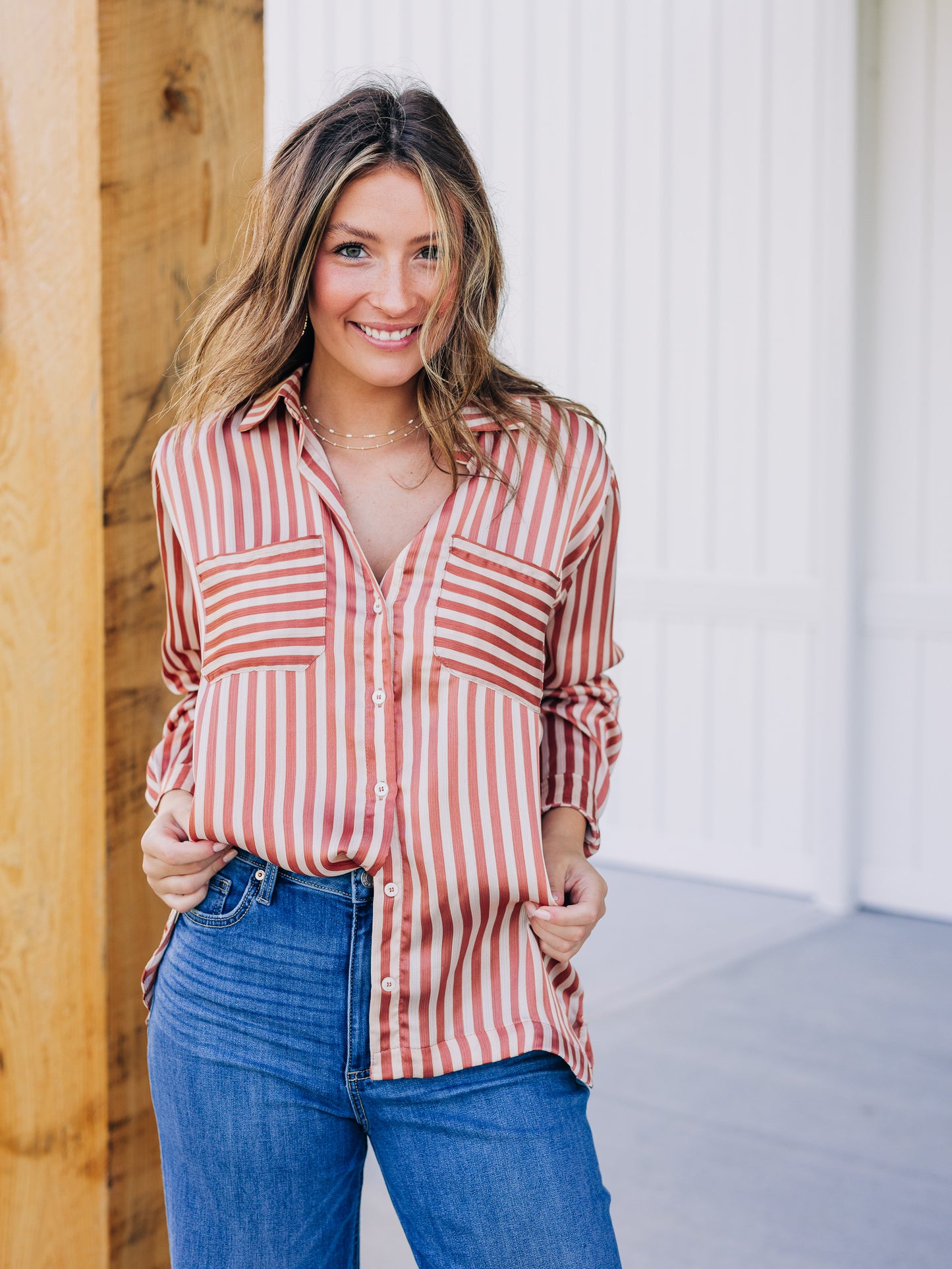 Big Ambitions Dusty Rose Top