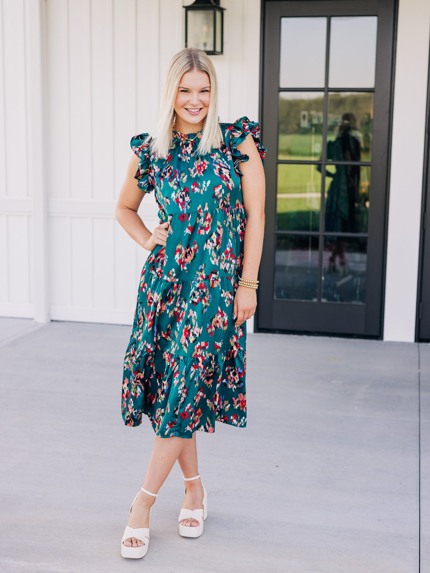 Slipped My Mind Teal Dress