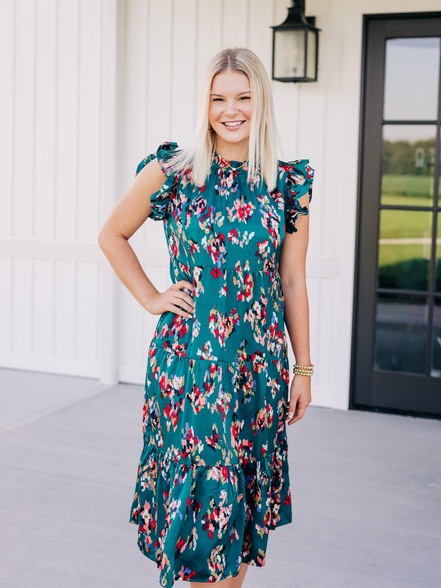 Slipped My Mind Teal Dress
