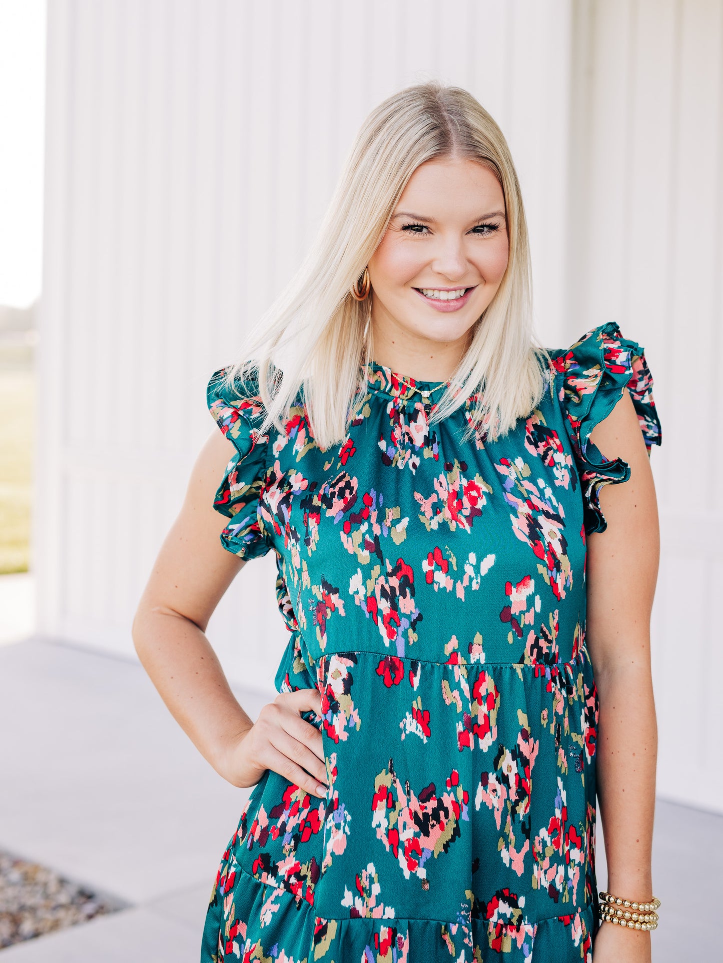 Slipped My Mind Teal Dress