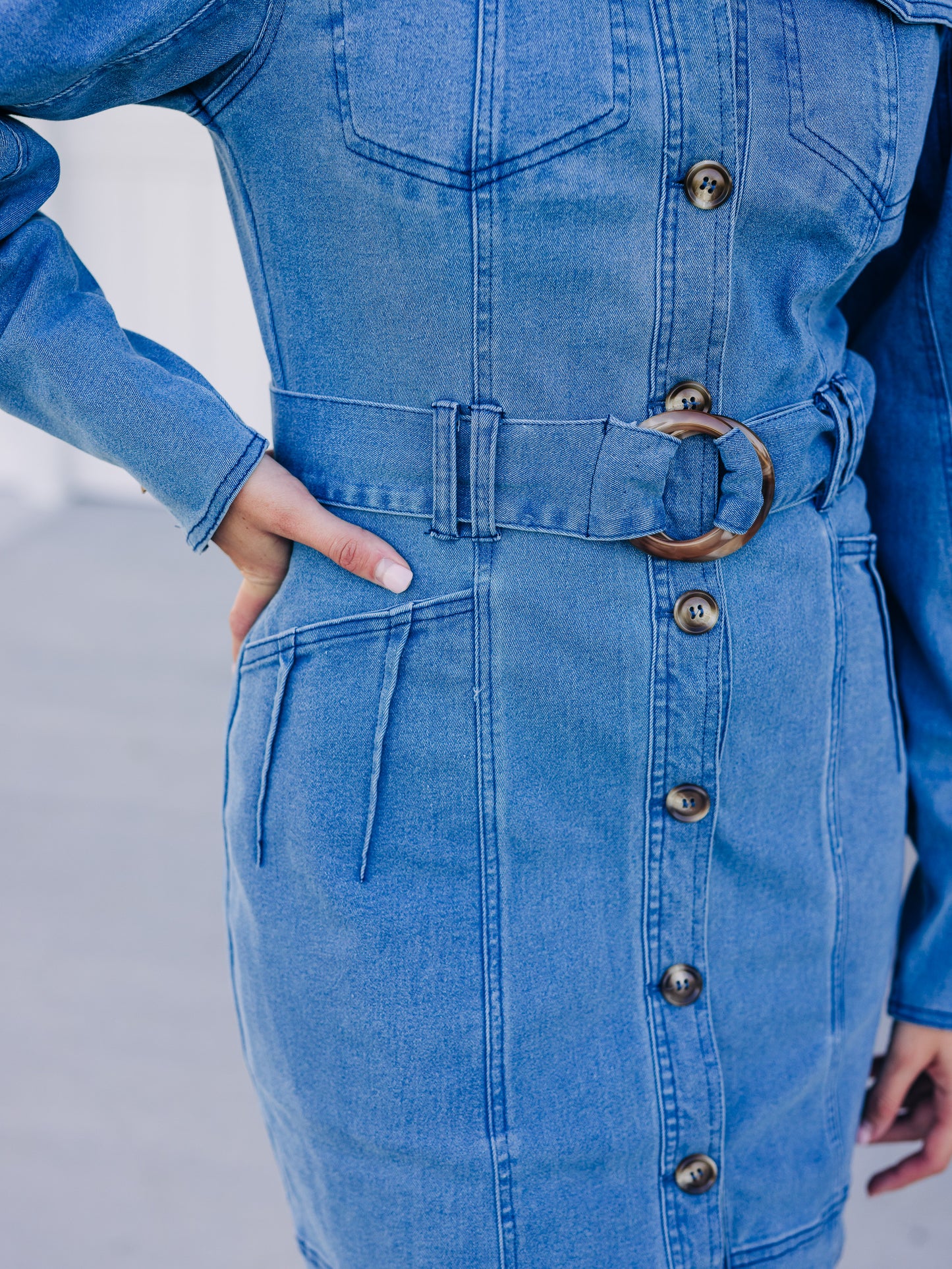 Daydreams To Reality Denim Dress